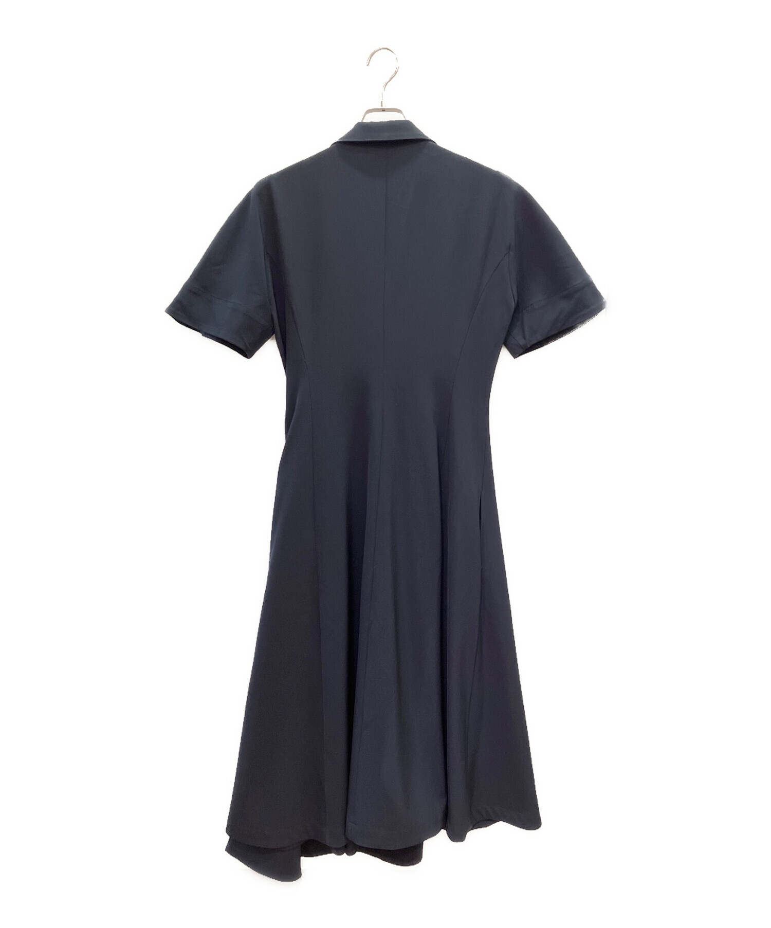 LOEWE ロエベ ワンピース レディース 【古着】【中古】 中古・古着通販】LOEWE (ロエベ) ラップフロントワンピース ネイビー