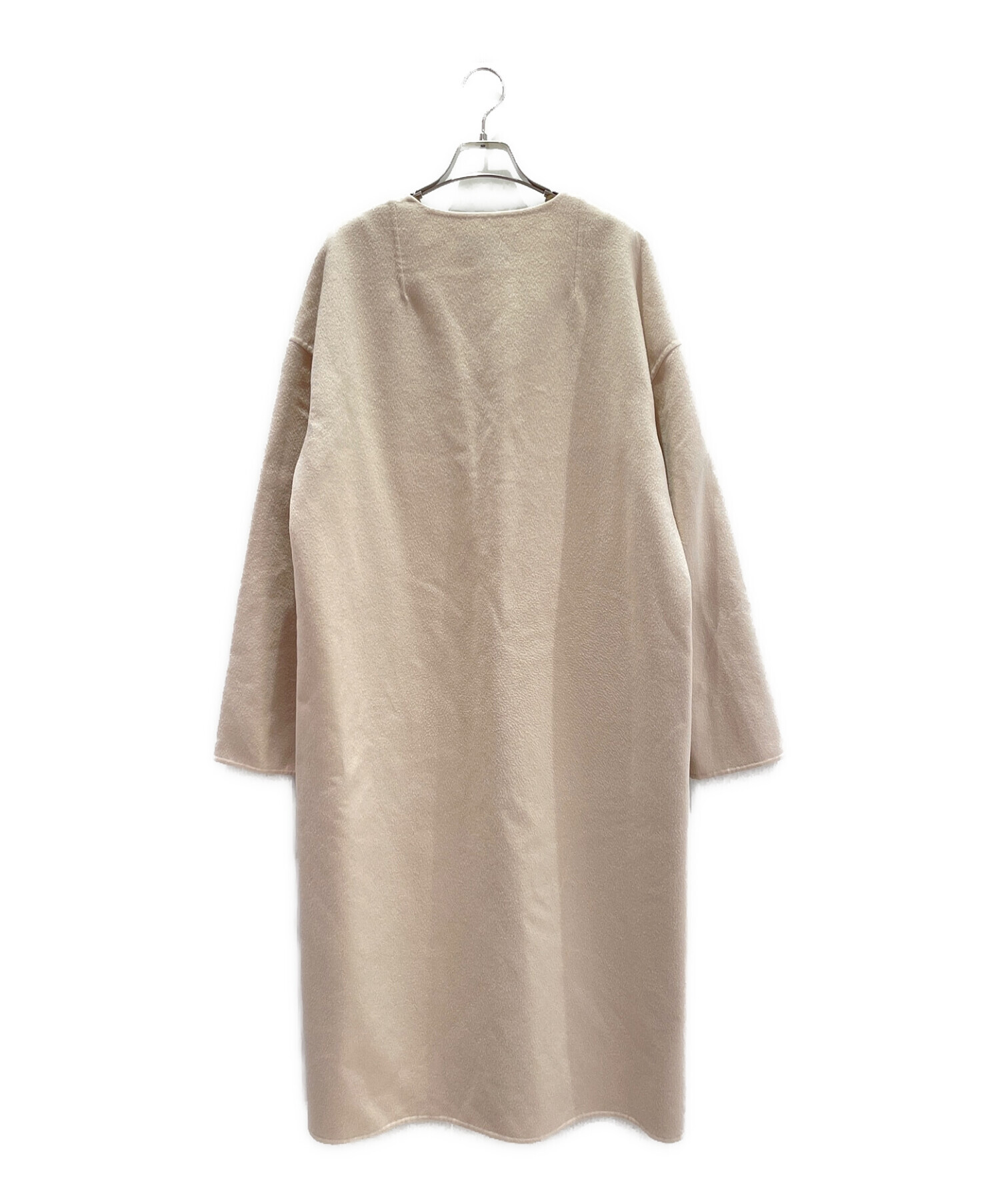 中古・古着通販】LOEWE (ロエベ) ウールカシミヤロングコート ベージュ 