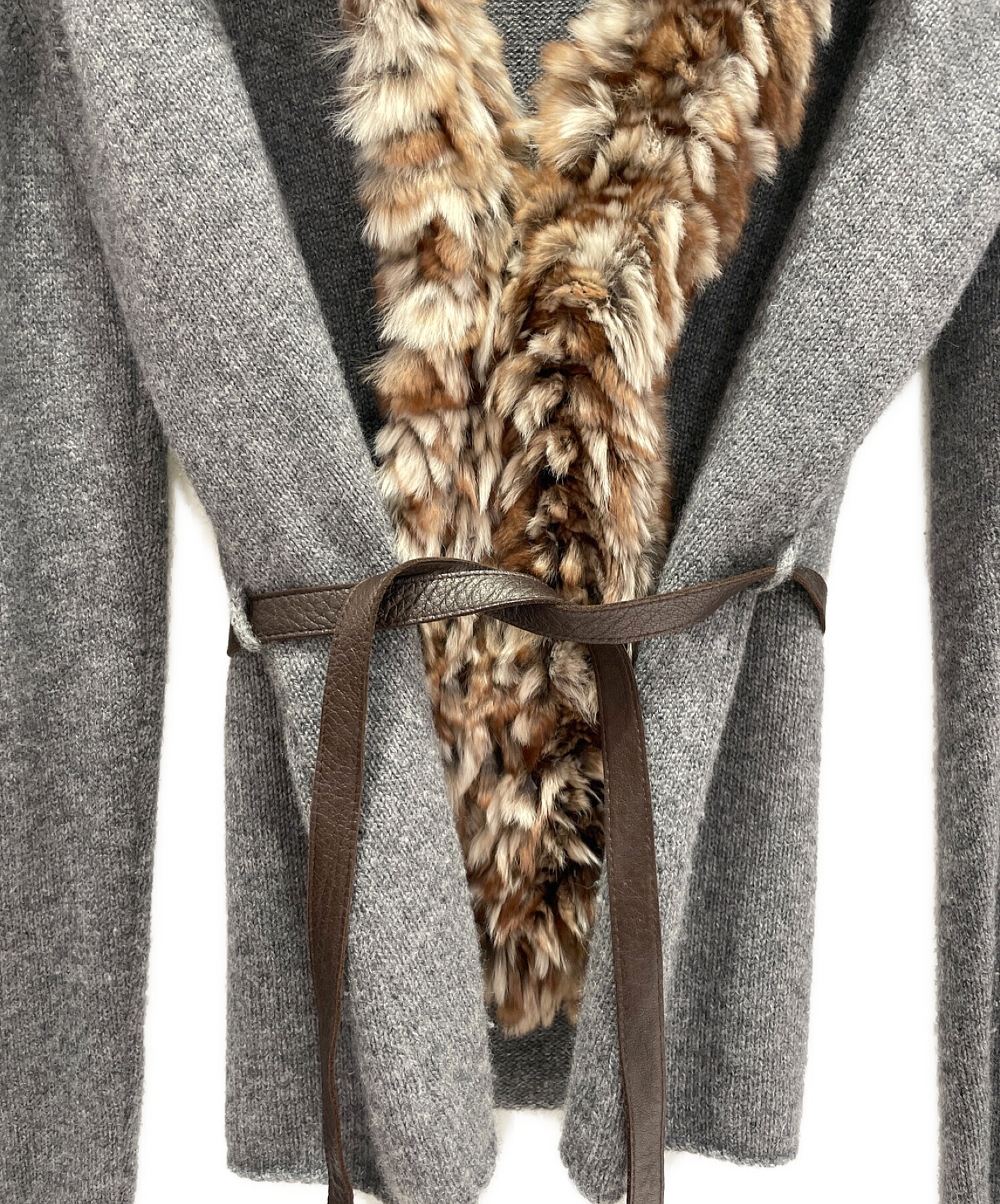 中古・古着通販】FENDI (フェンディ) ファートリミングカシミヤ 