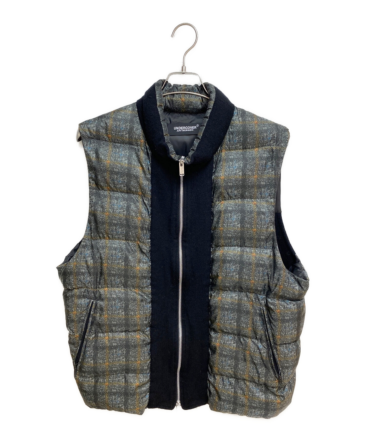 中古・古着通販】UNDERCOVER (アンダーカバー) 縮絨 切替ベスト グレー