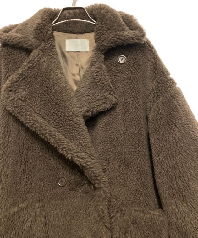 中古・古着通販】Louren (ローレン) ボリュームボアコート ブラウン