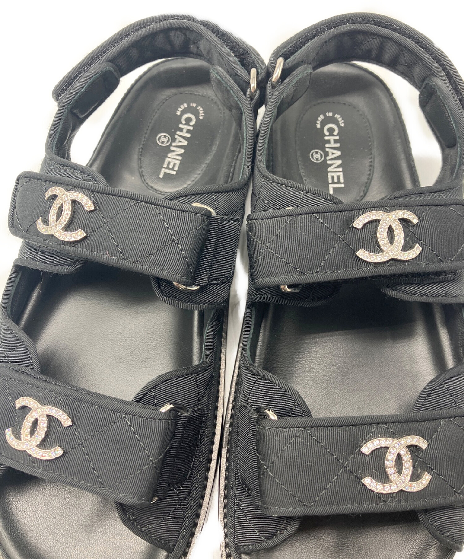 中古・古着通販】CHANEL (シャネル) ラインストーンロゴスポーツ