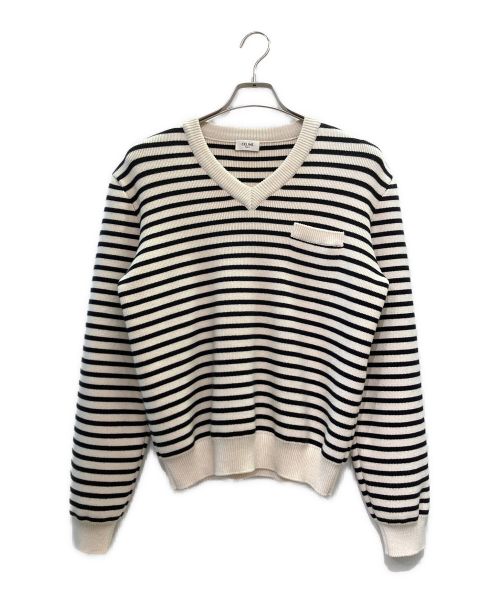 KKK様　CELINEポンチョ ホワイト Vネック パーカーつき新品タグ付き CELINEポンチョ ホワイト Vネック パーカーつき新品タグ付き セリーヌ