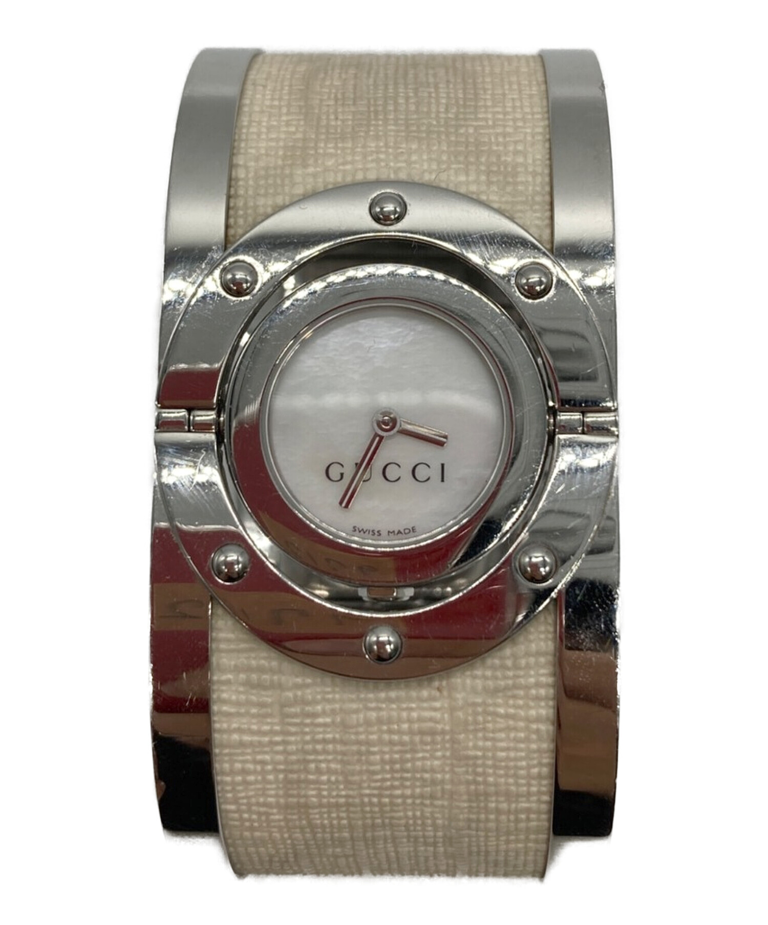中古・古着通販】GUCCI (グッチ) トワールバングルウォッチ
