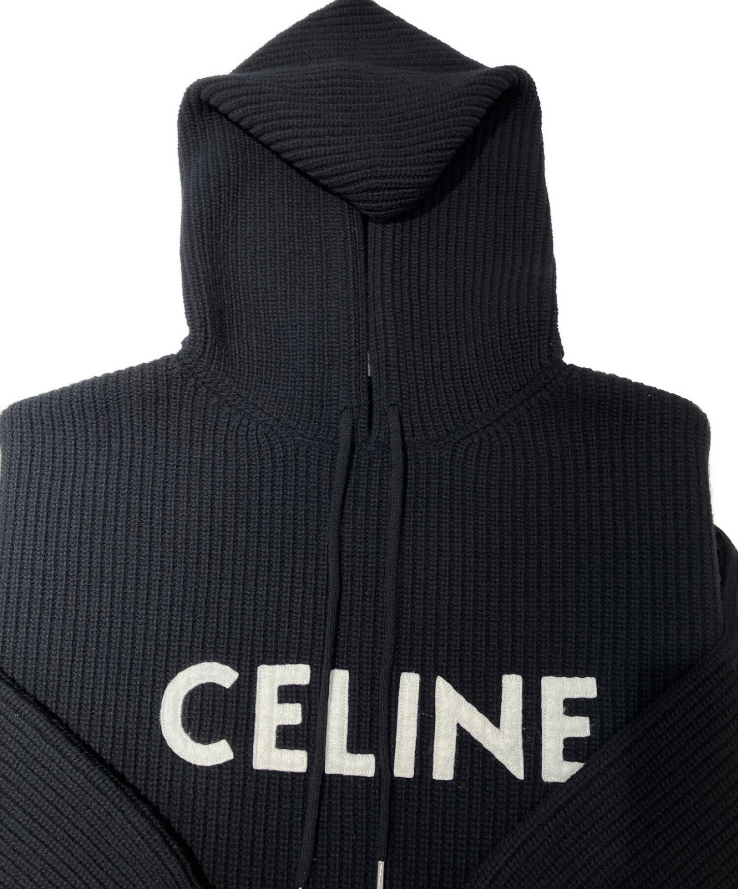 中古・古着通販】CELINE (セリーヌ) フード付きセーター / リブ編み