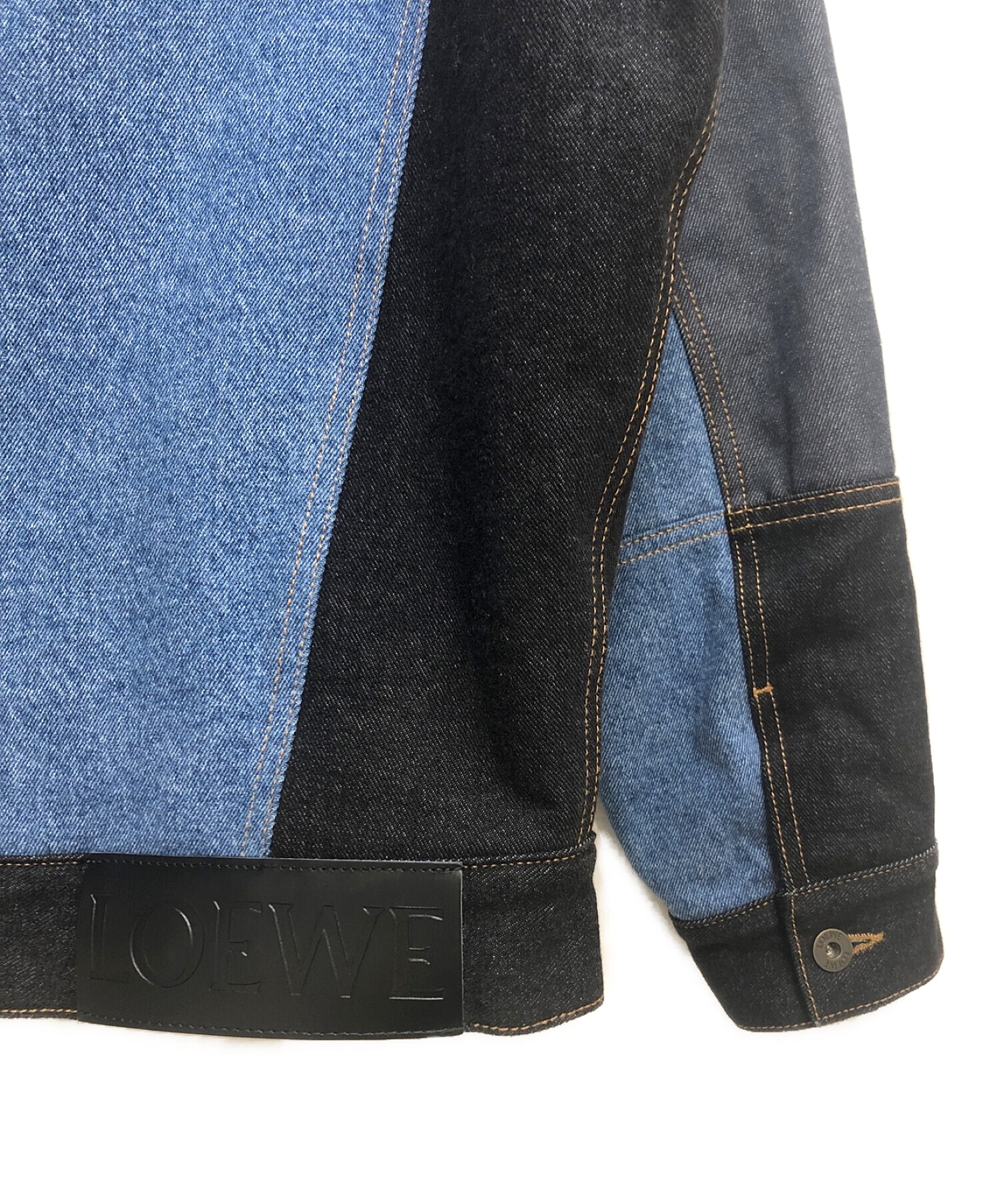 ロエベ サイズ:42 デコンストラクテッド デニム パッチワークスニーカー 中古 BS99 中古・古着通販】LOEWE (ロエベ) コントラストデニムパッチワーク