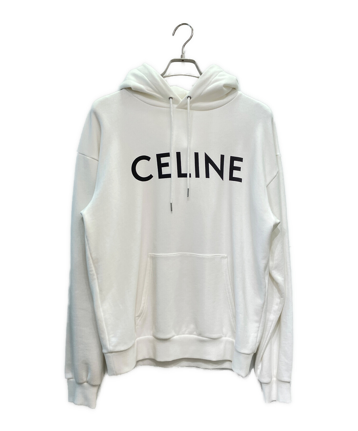 中古・古着通販】CELINE (セリーヌ) ロゴパーカー ホワイト サイズ:S 