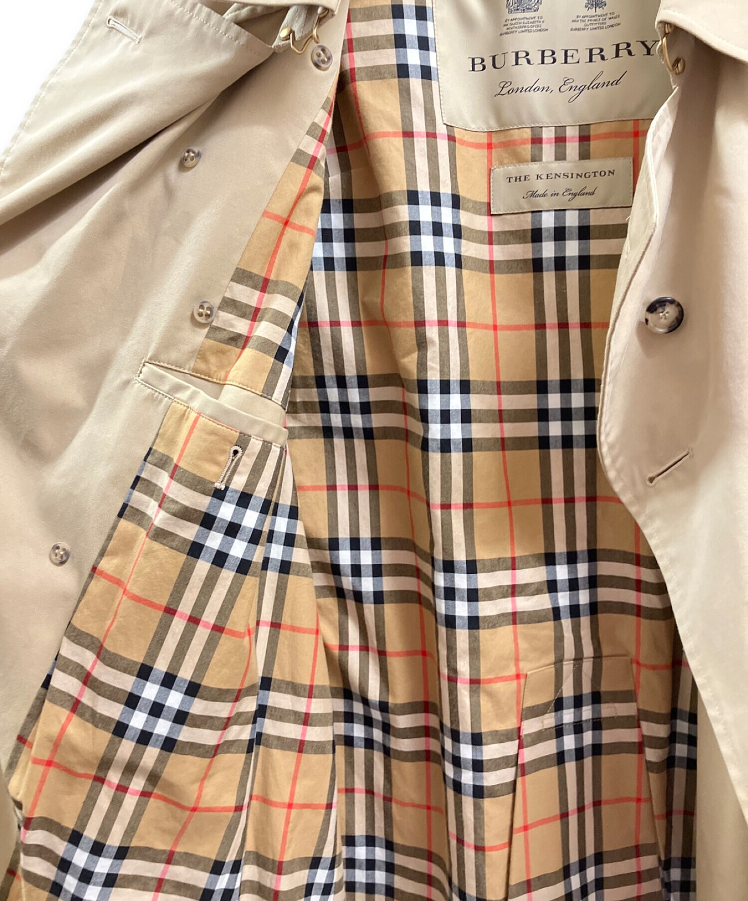 最終セール価格！早い者勝ち！　BURBERRY  KENSINGTON 46 中古・古着通販】BURBERRY (バーバリー) THE KENSINGTON ベージュ