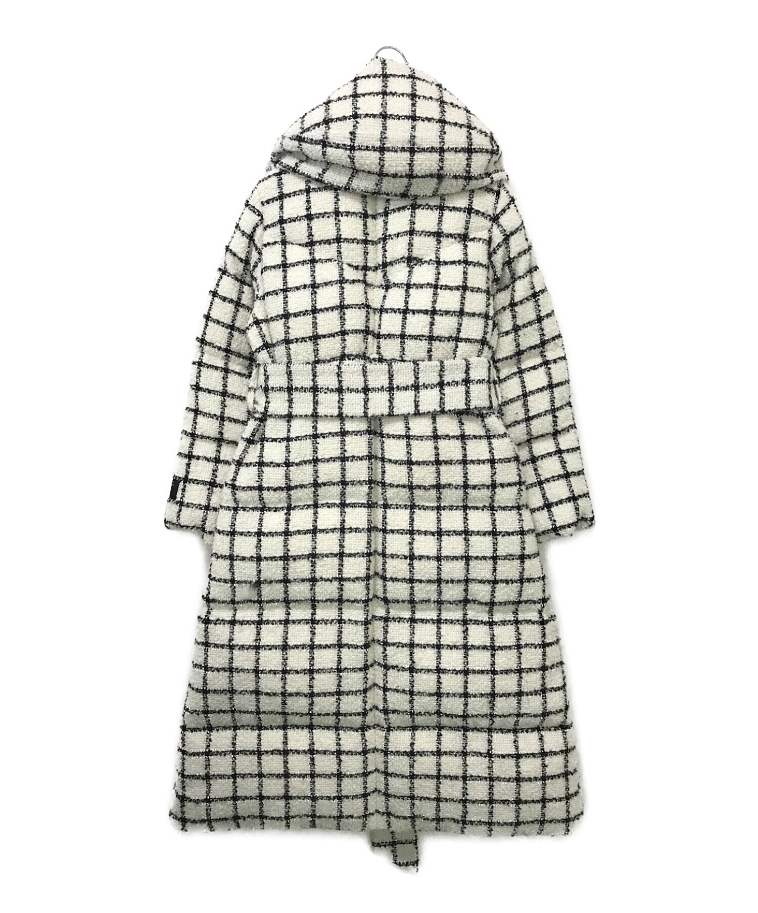 Herlipto Loop Yarn Tweed Belted DownCoat Herlipto Loop Yarn Tweed Belted DownCoat