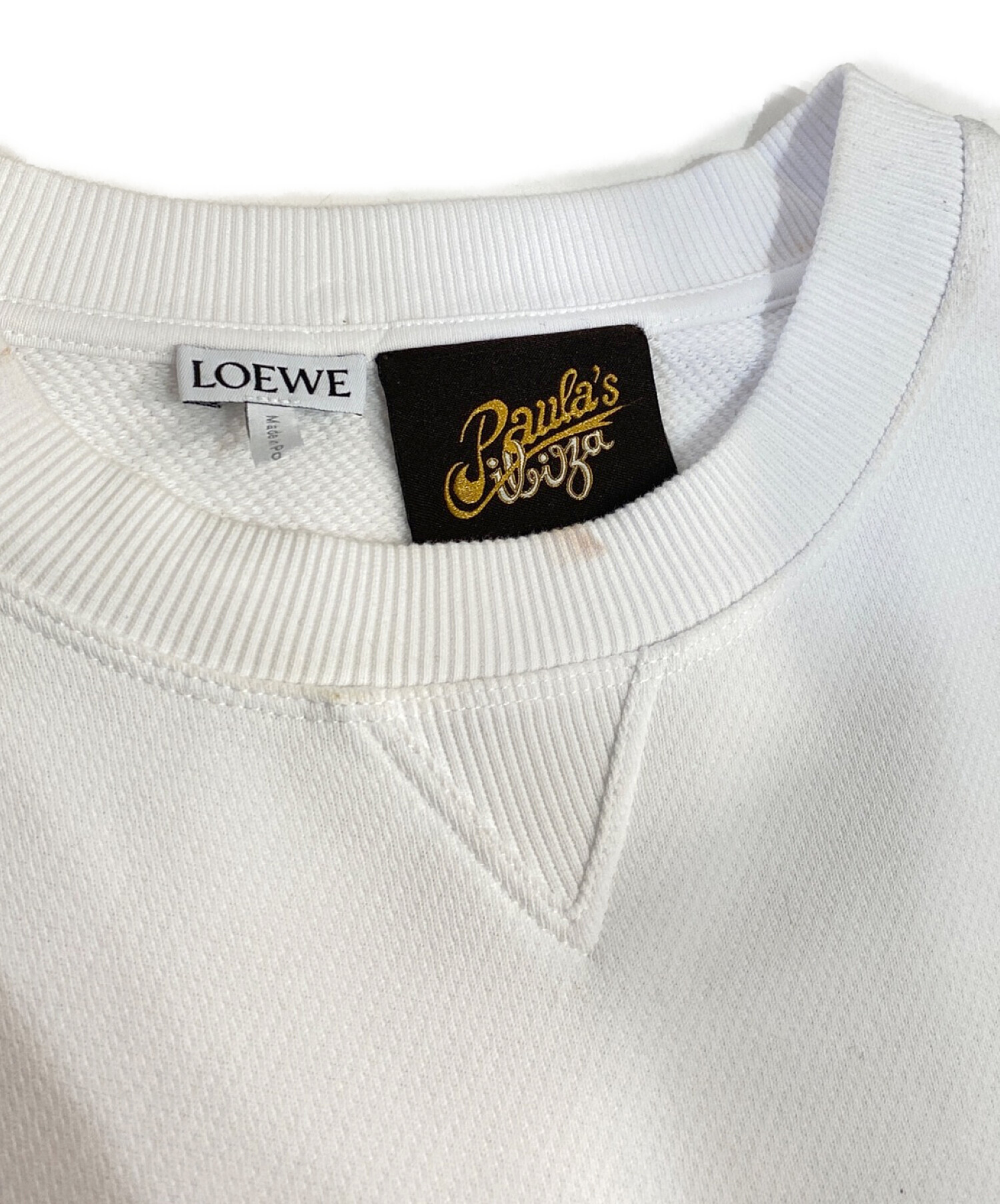 中古・古着通販】LOEWE (ロエベ) スウェット ホワイト サイズ:S 