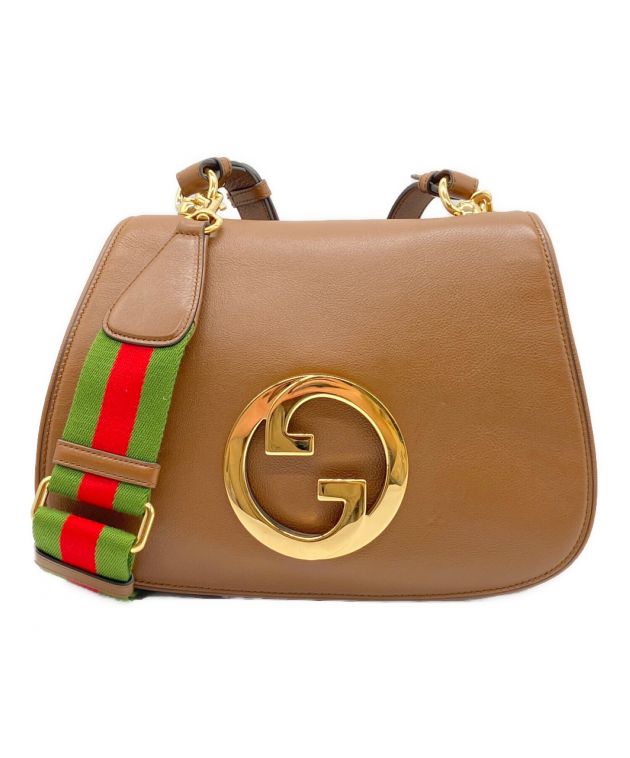 【GUCCI】グッチ　2way　ハンドバッグ　ショルダーバッグ　茶色　6248 中古・古着通販】GUCCI (グッチ) 2WAYショルダーバッグ ブラウン