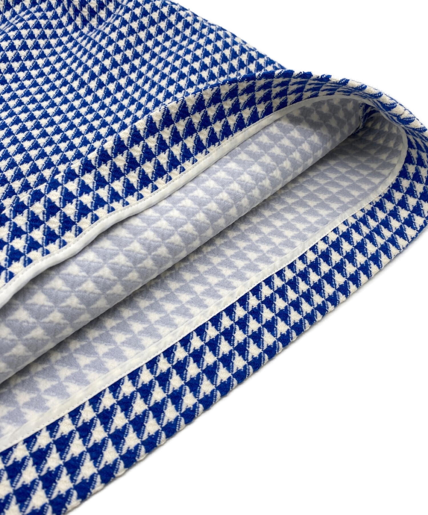 中古・古着通販】GUCCI (グッチ) 千鳥柄スカート ブルー サイズ:38