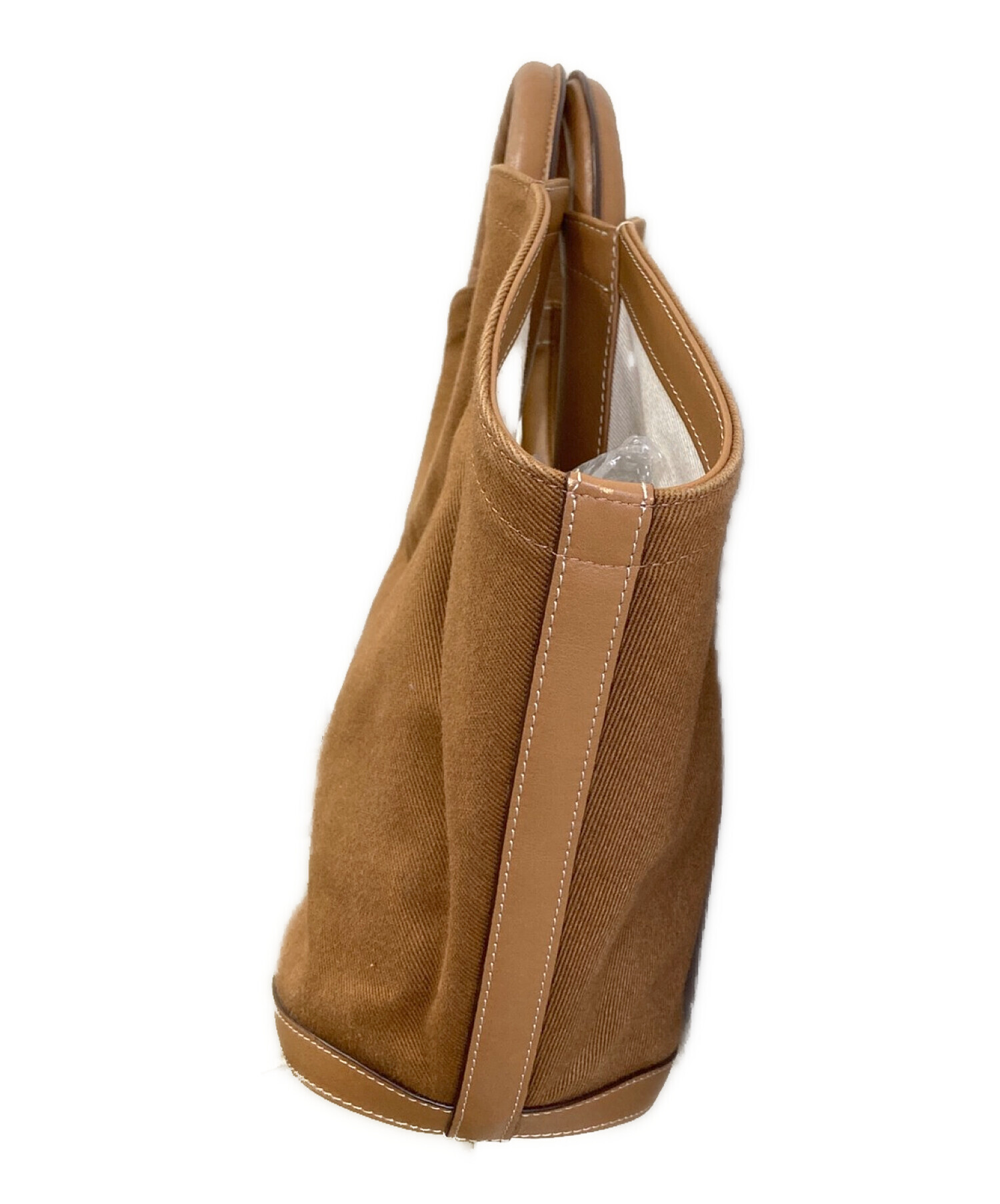 中古・古着通販】HEREU (ヘリュー) ラウンドトートバッグ ブラウン