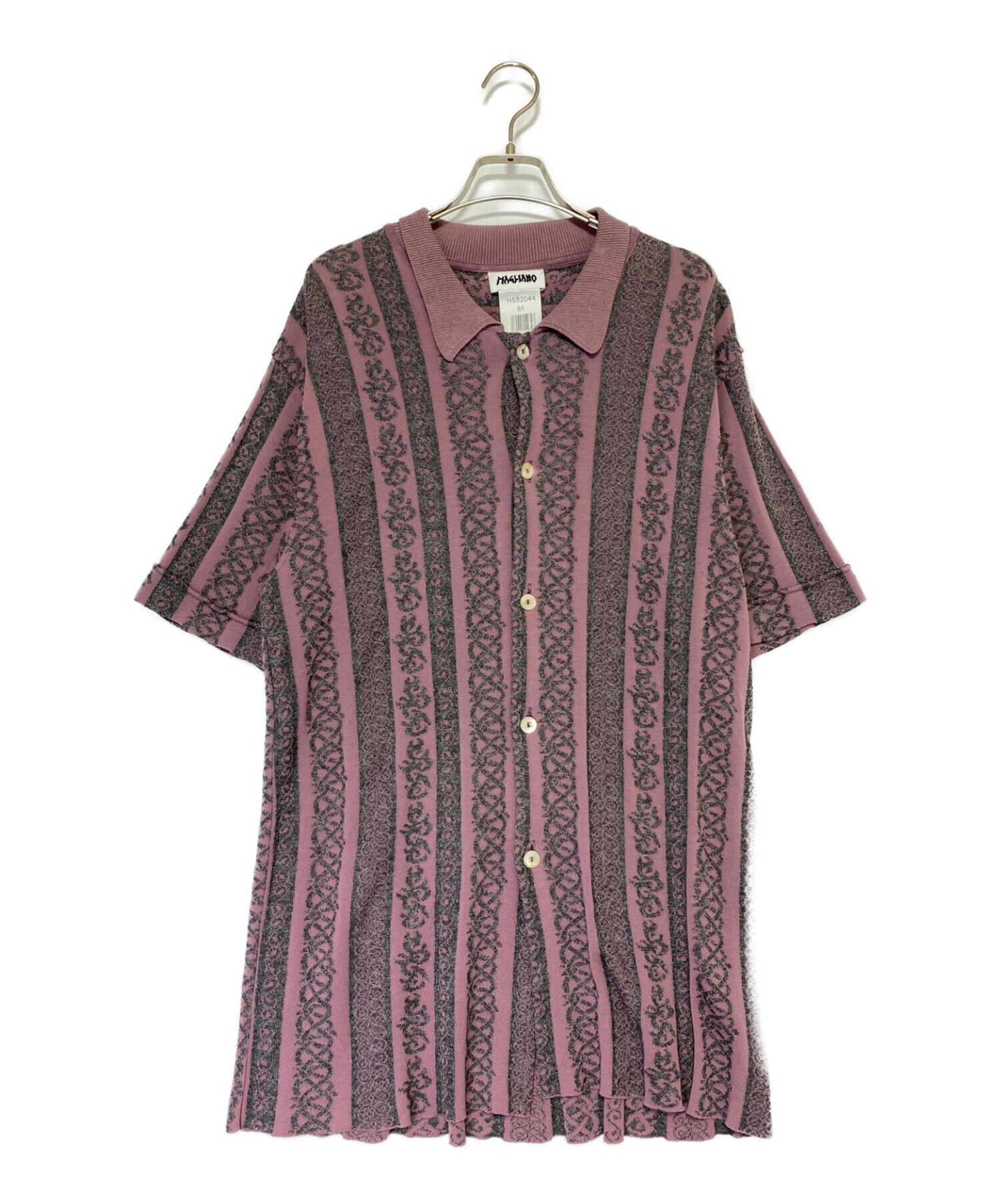 中古・古着通販】MAGLIANO (マリアーノ) ニットポロシャツ パープル 