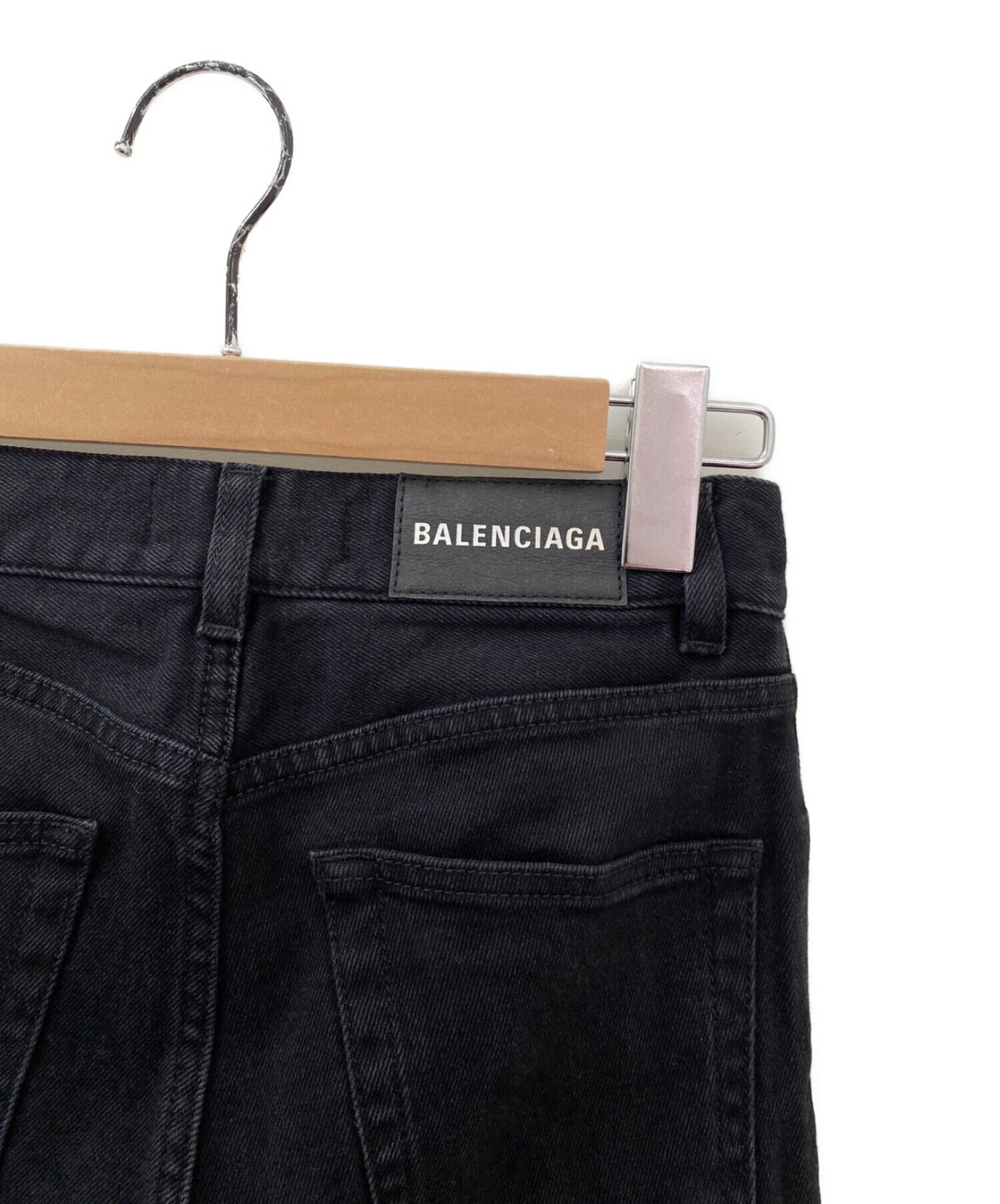 最終値下げ バレンシアガ balenciaga スキニーデニム ブラック 28 中古・古着通販】BALENCIAGA (バレンシアガ) スキニーデニムパンツ