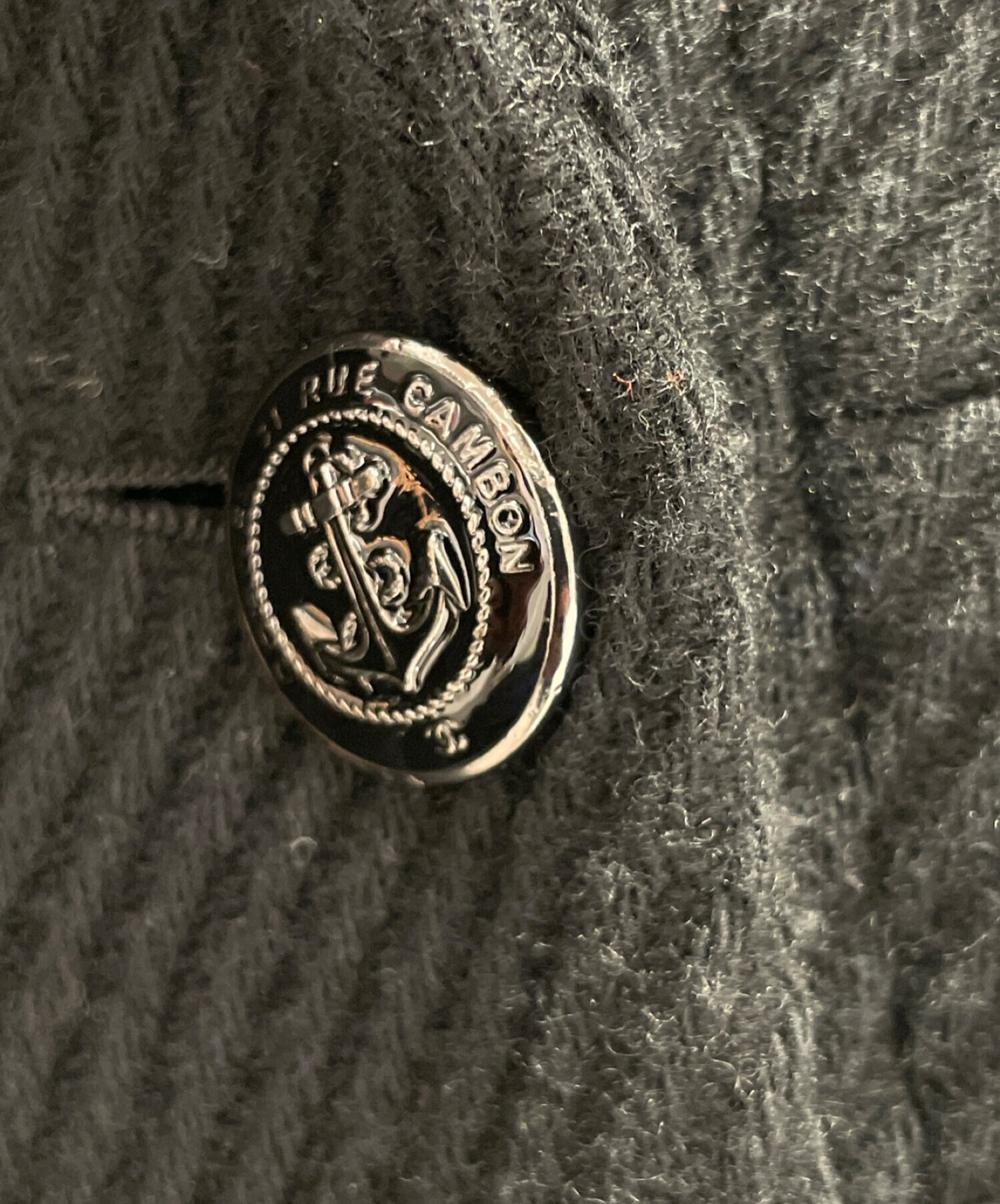 中古・古着通販】CHANEL (シャネル) Pコート ブラック サイズ:38