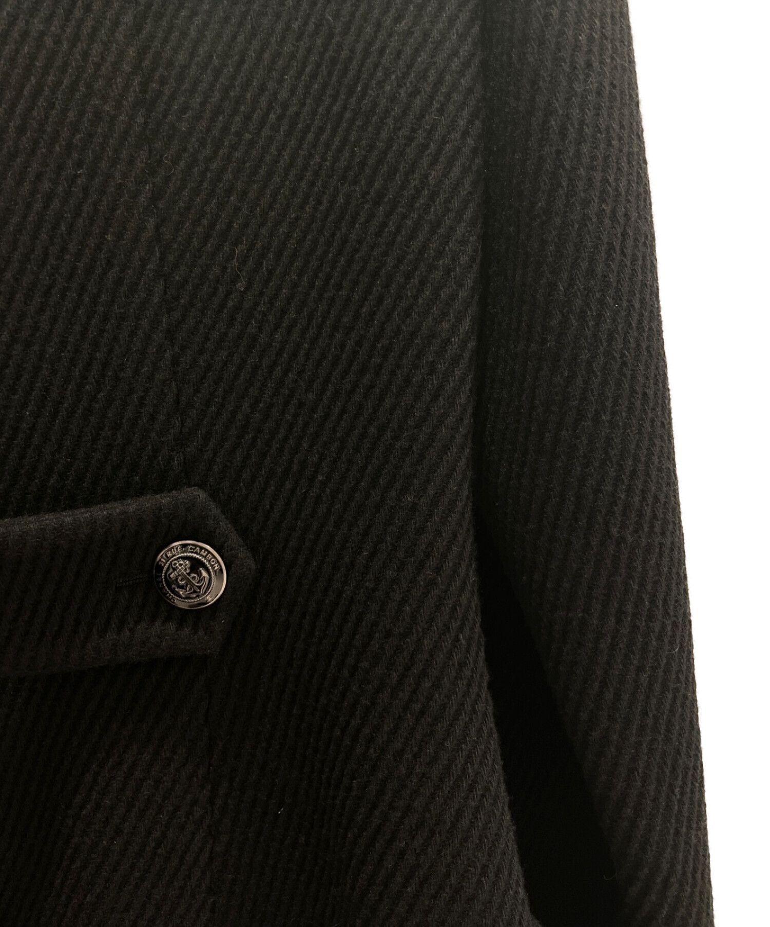 中古・古着通販】CHANEL (シャネル) Pコート ブラック サイズ:38