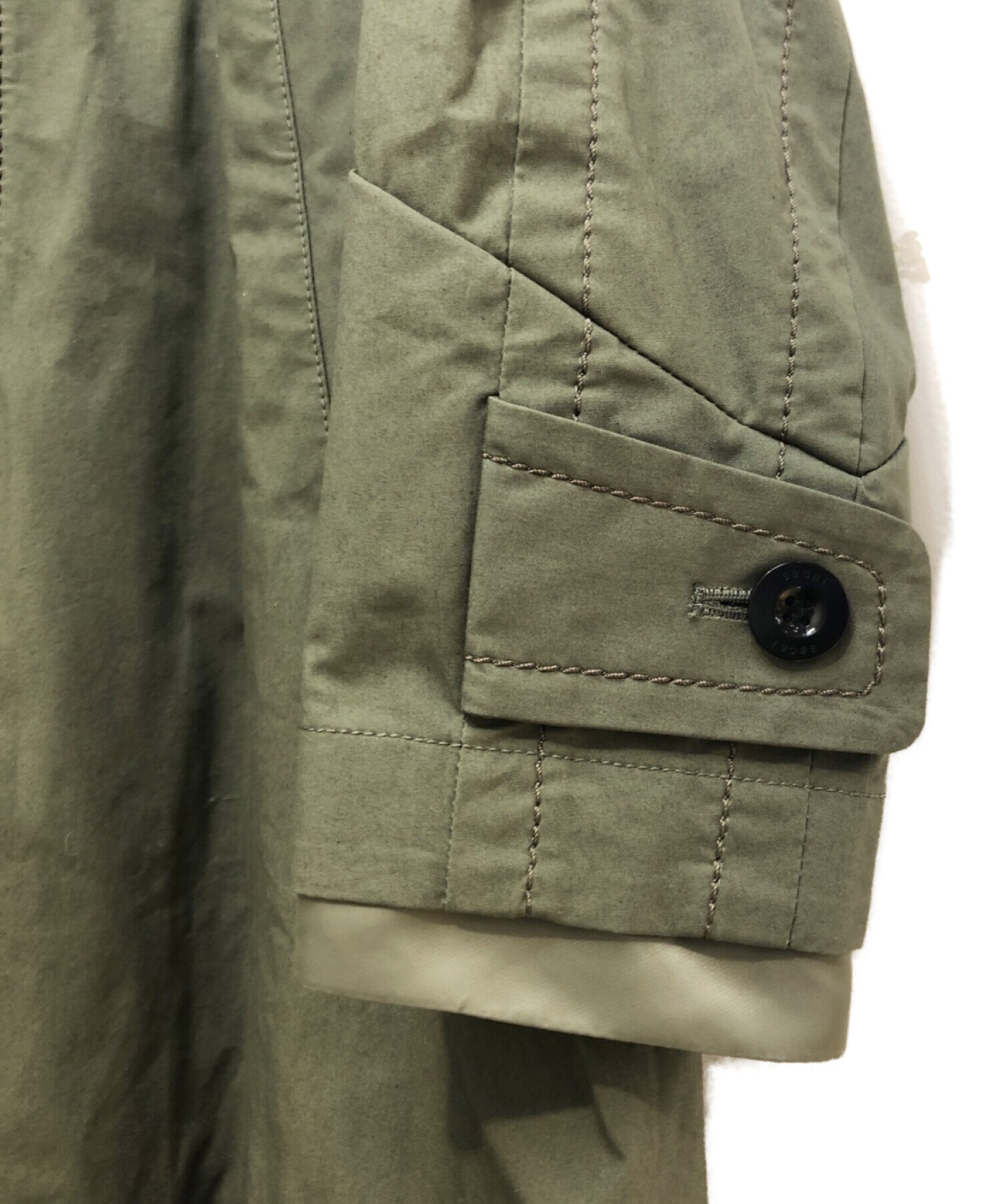 中古・古着通販】sacai (サカイ) OXFORD COAT オリーブ サイズ:2