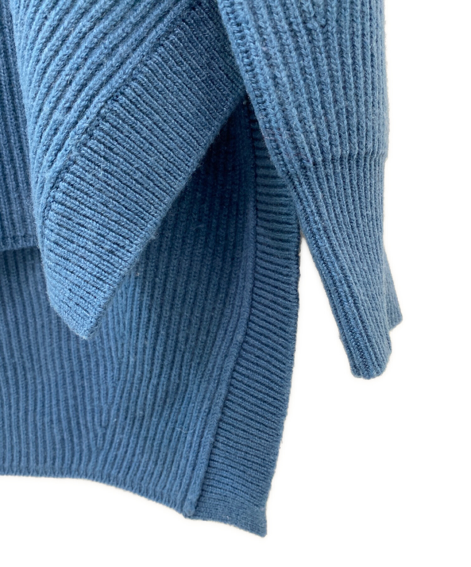 中古・古着通販】DRAWER (ドゥロワー) 9G畦編みクルーネックニット