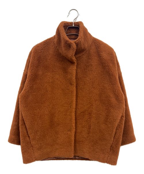 美品■Ballsey■ボアスライバー スタンドネックコート■ライトベージュ■ セール】 ボアスライバー スタンドネックコート （その他アウター