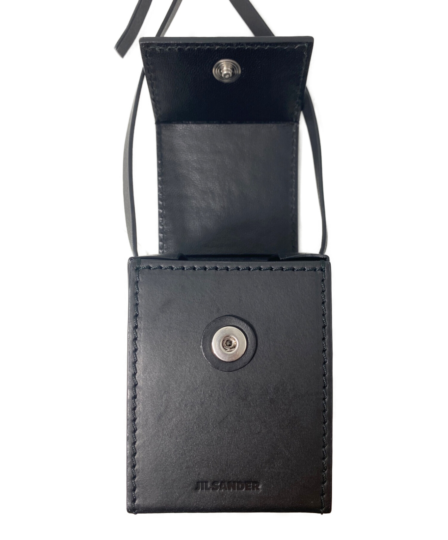 中古・古着通販】JIL SANDER (ジルサンダー) BOX CROSSBODY ブラック
