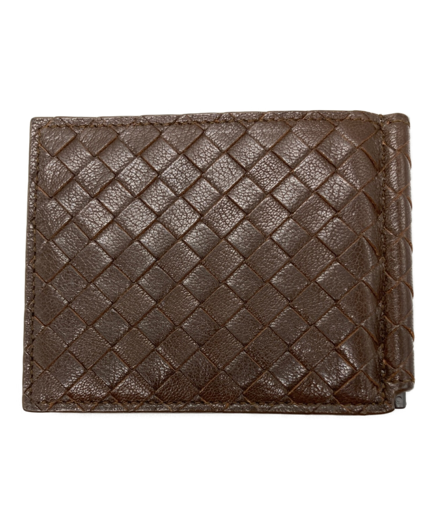 【中古品】Bottega Veneta ボッテガ 財布 マネークリップ ブラウン 中古・古着通販】BOTTEGA VENETA (ボッテガベネタ) マネークリップ