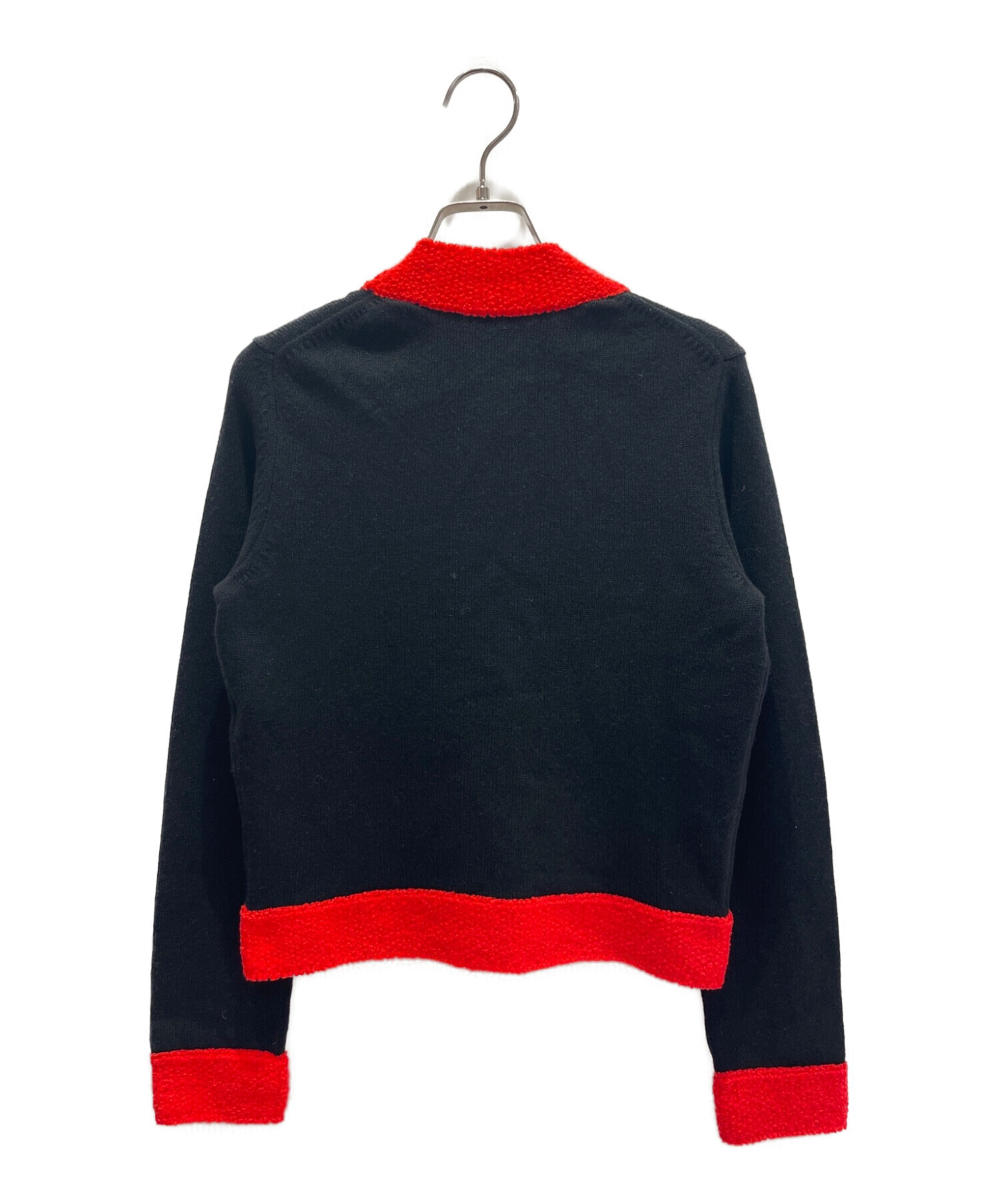 中古・古着通販】CHANEL (シャネル) バイカラーVネックカーディガン 
