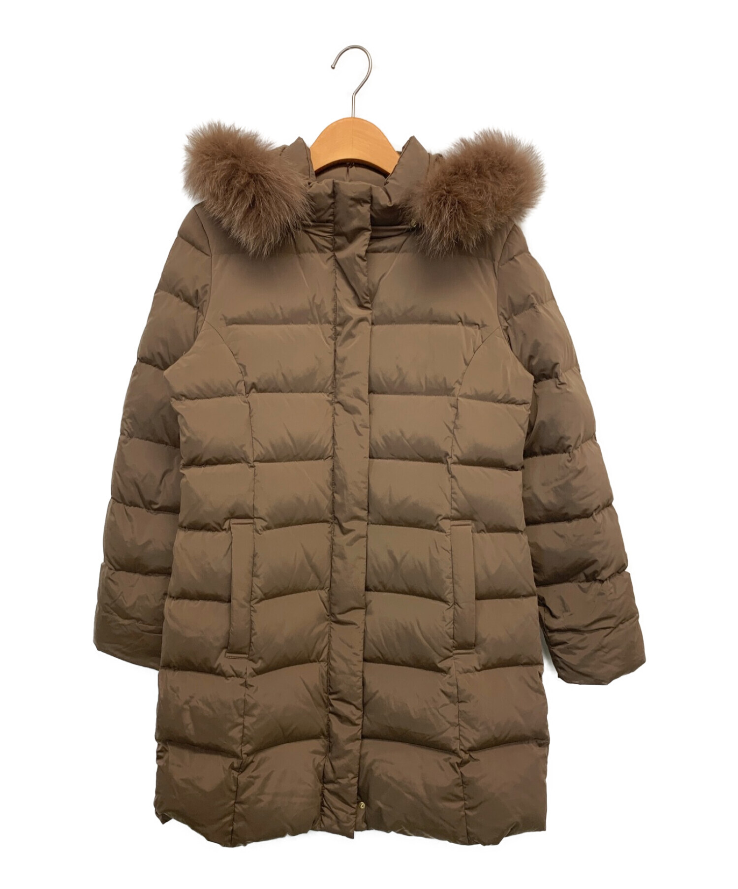 Demi-Luxe BEAMS ダウン フォックスファー demi-luxe Beams ブルー