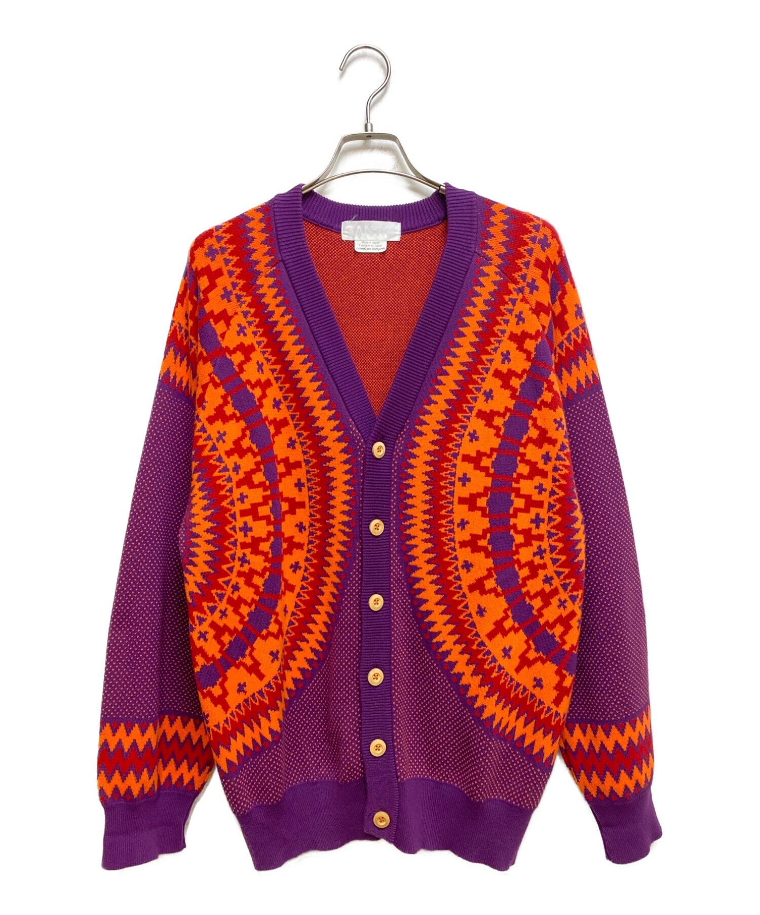 ガンリュウ カーディガン コムデギャルソン，ガンリュウ，ウール混紡