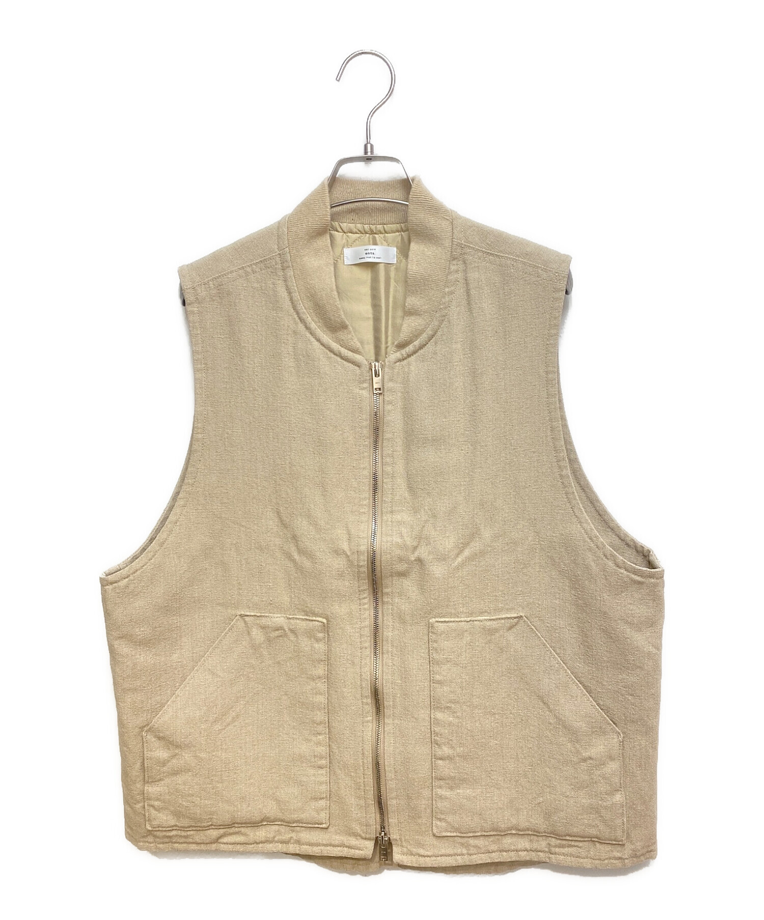 匿名　エンフォルド　ベスト　ベージュ38 新品＊ENFOLD エンフォルド／メルトンショートベスト - メルカリ