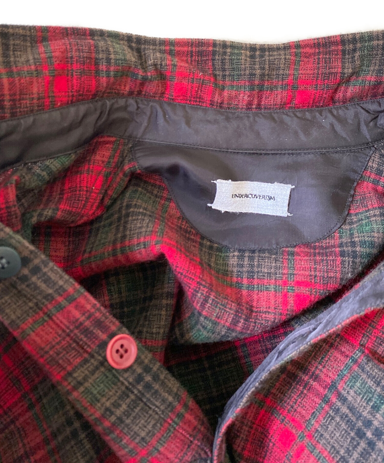 UNDERCOVERISM / 2010AW/ネルシャツ/3/ウール/RED/チェック/F4411 中古・古着通販】UNDERCOVERISM (アンダーカバーイズム) プルオーバー