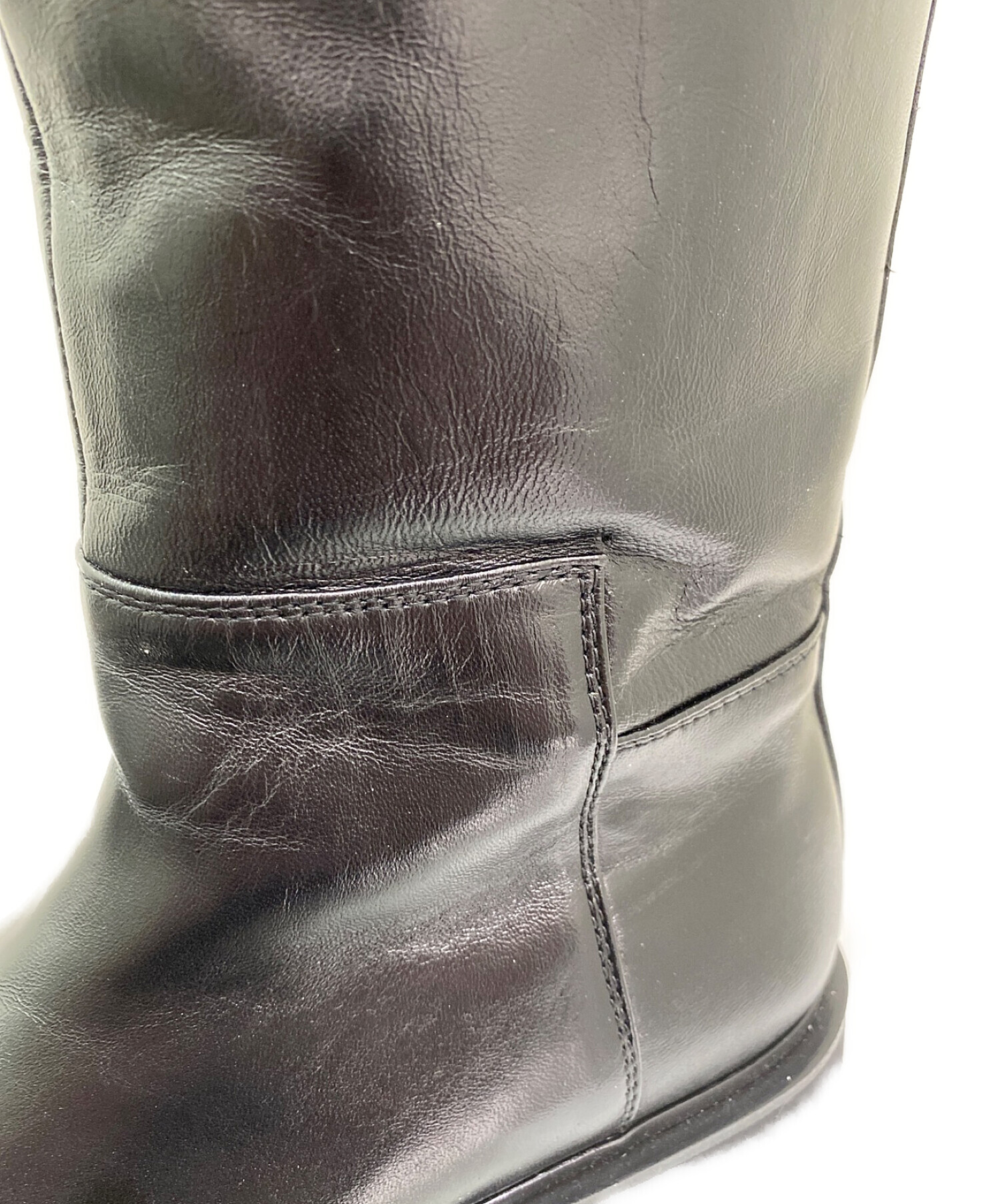 中古・古着通販】Caminando (カミナンド) RIDING LONG BOOTS ブラック
