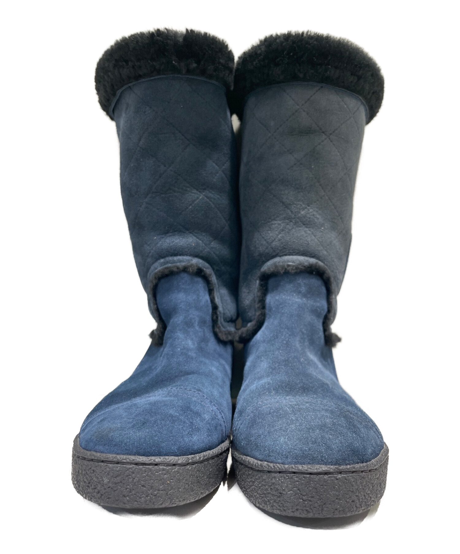 中古・古着通販】CHANEL (シャネル) マトラッセムートンブーツ