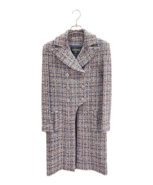 CHANEL ダークネイビー ツイードコート CHANEL ダークネイビー ツイードコート コート - ウール & カシミヤ
