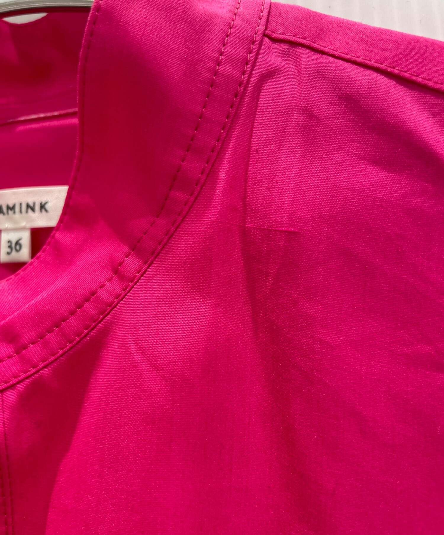 中古・古着通販】BLAMINK (ブラミンク) バンドカラーノースリーブ