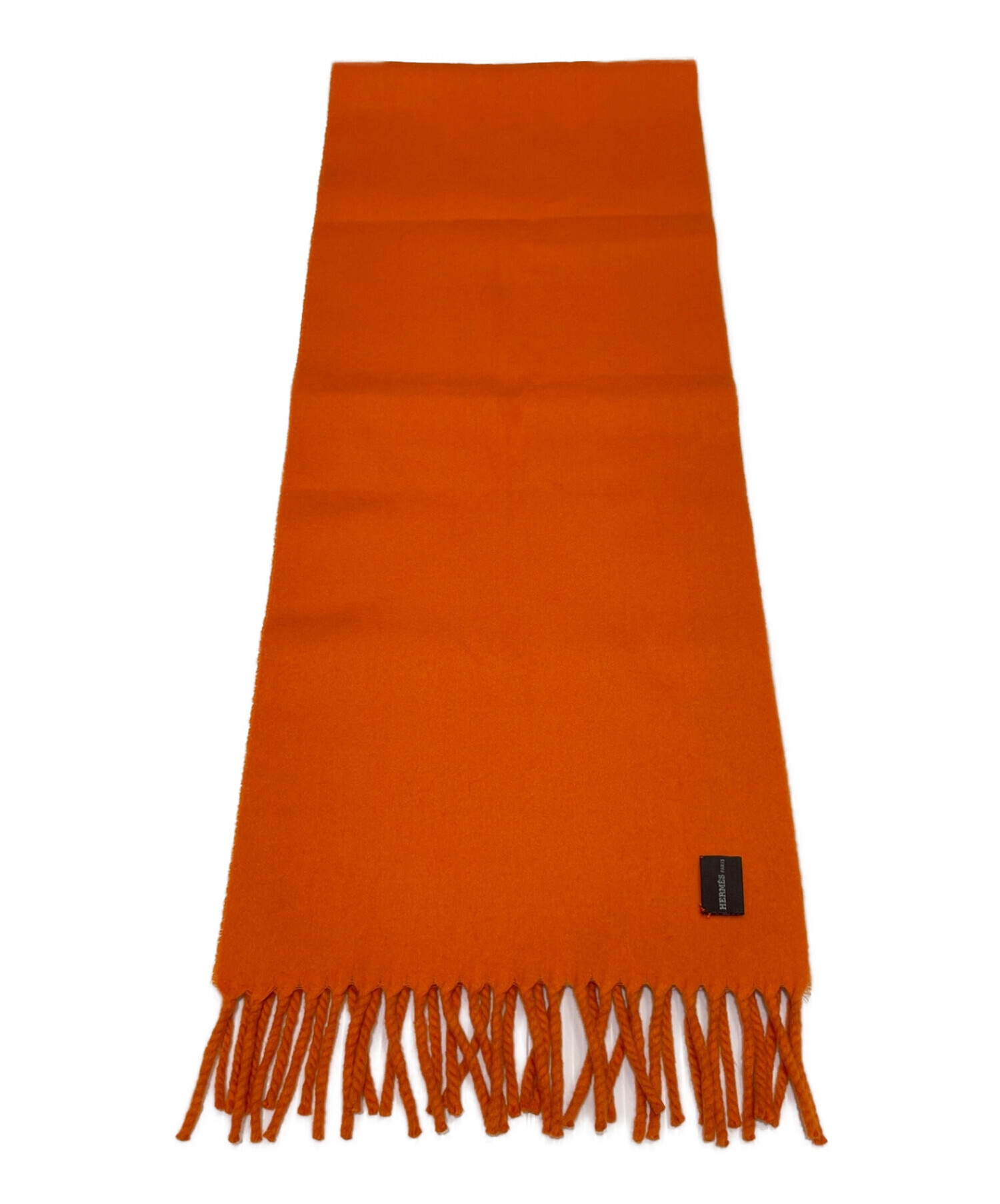 中古・古着通販】HERMES (エルメス) カシミヤストール オレンジ 