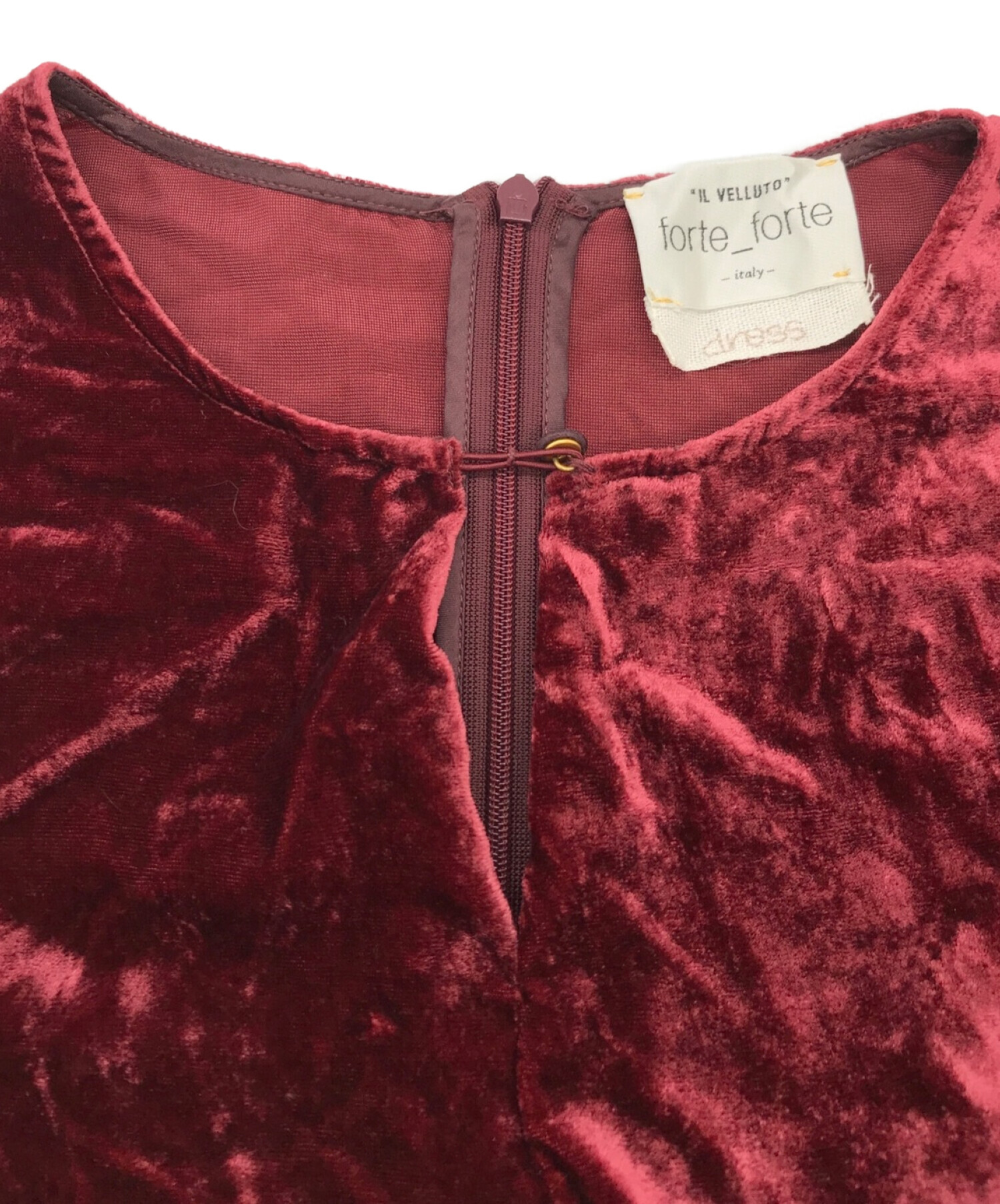 中古・古着通販】forte forte (フォルテ・フォルテ) ベルベットロング 