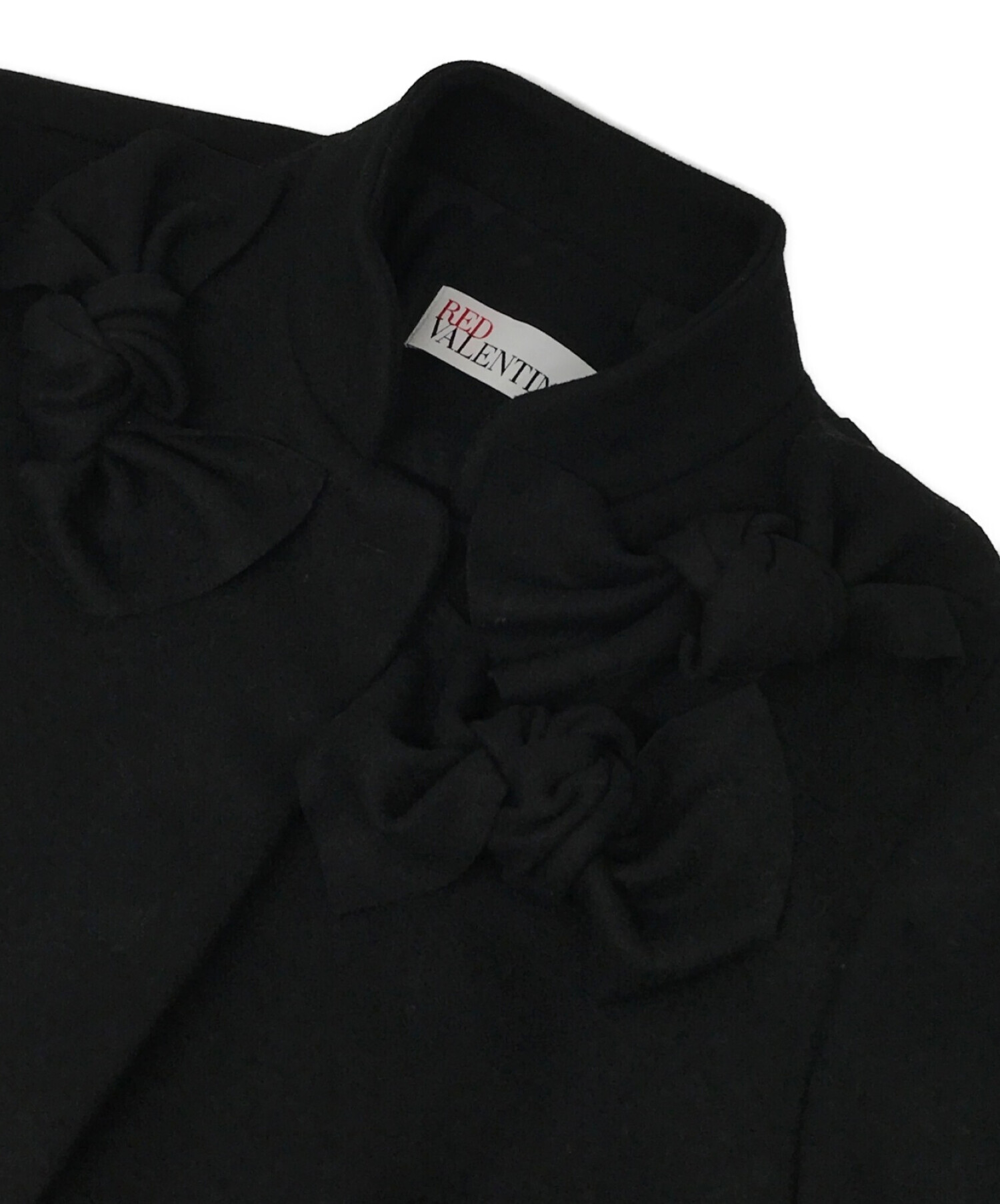 RED VALENTINO リボン付きウールコート 38 【公式通販】