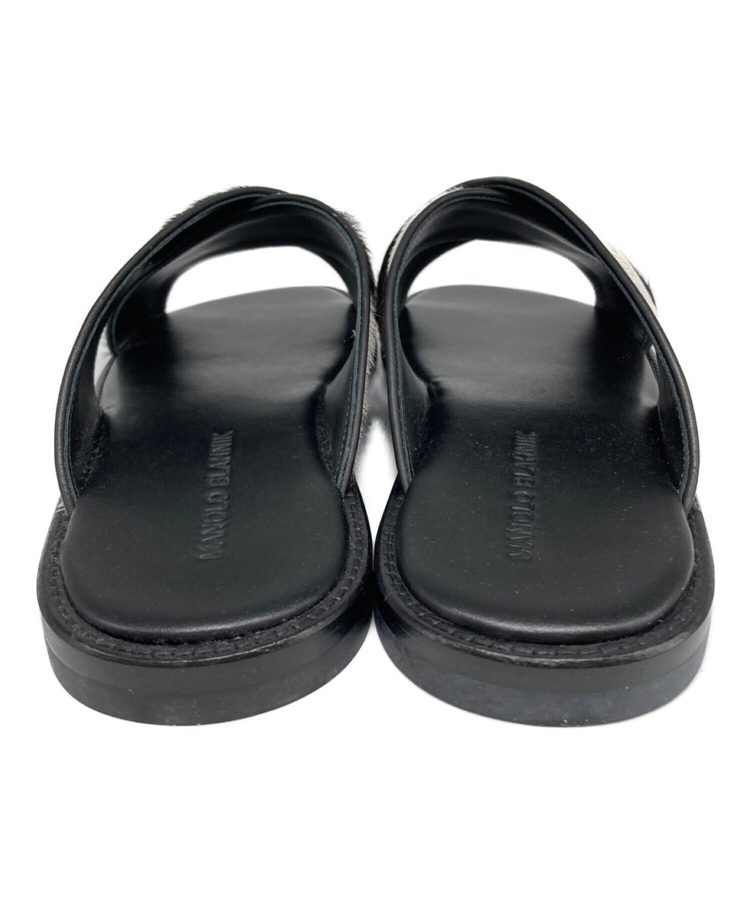 中古・古着通販】Manolo Blahnik (マノロブラニク) ハラコサンダル