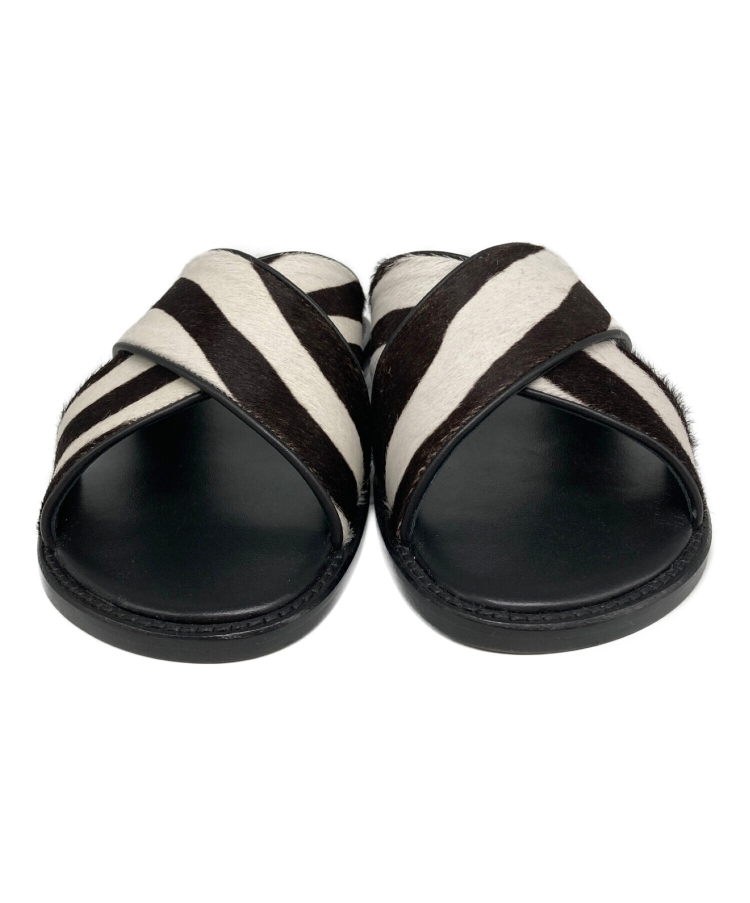 中古・古着通販】Manolo Blahnik (マノロブラニク) ハラコサンダル