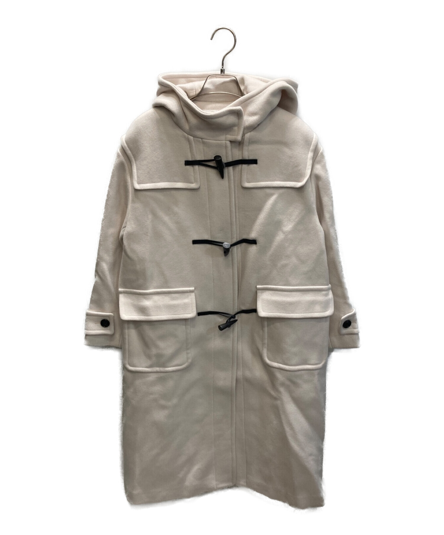 Arpege storyダッフルコート　ホワイト　サイズ1 中古・古着通販】ARPEGE STORY (アルページュストーリー) ロング