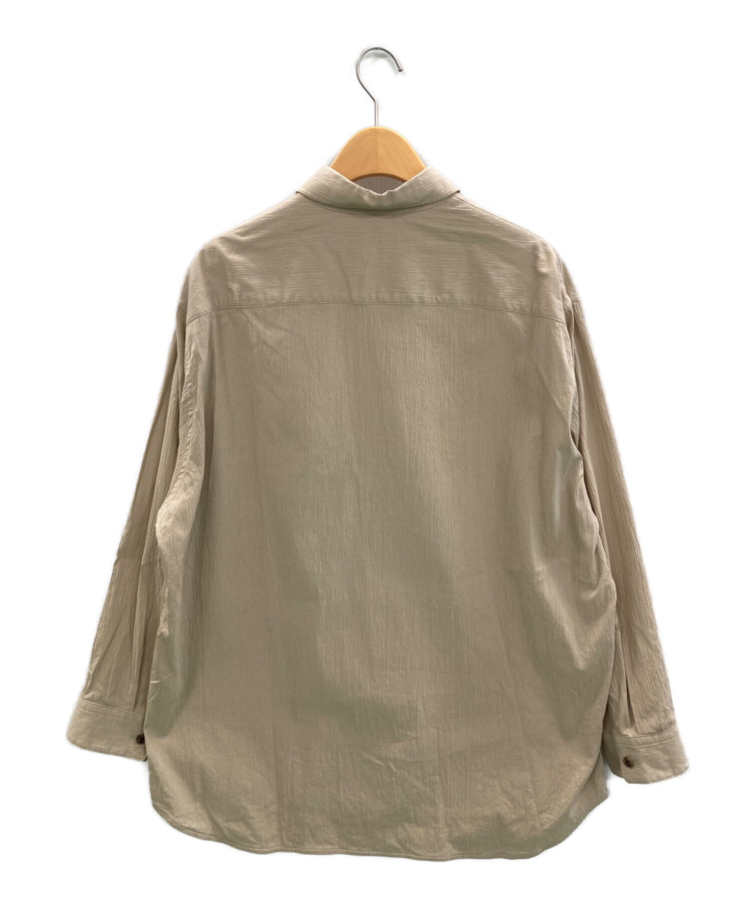 【ひろき様】AUBETT クレープクロス2ポケットサファリシャツ 中古・古着通販】AUBETT (オーベット) クレープクロス 2ポケット