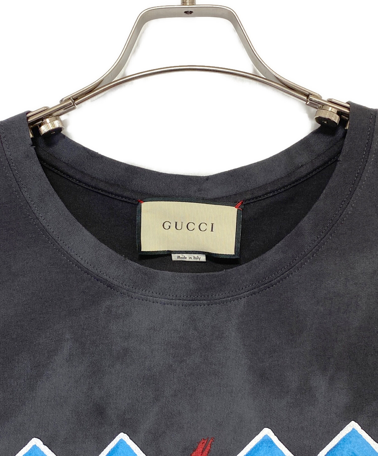 中古・古着通販】GUCCI (グッチ) AC/DCプリントTシャツ ブラック