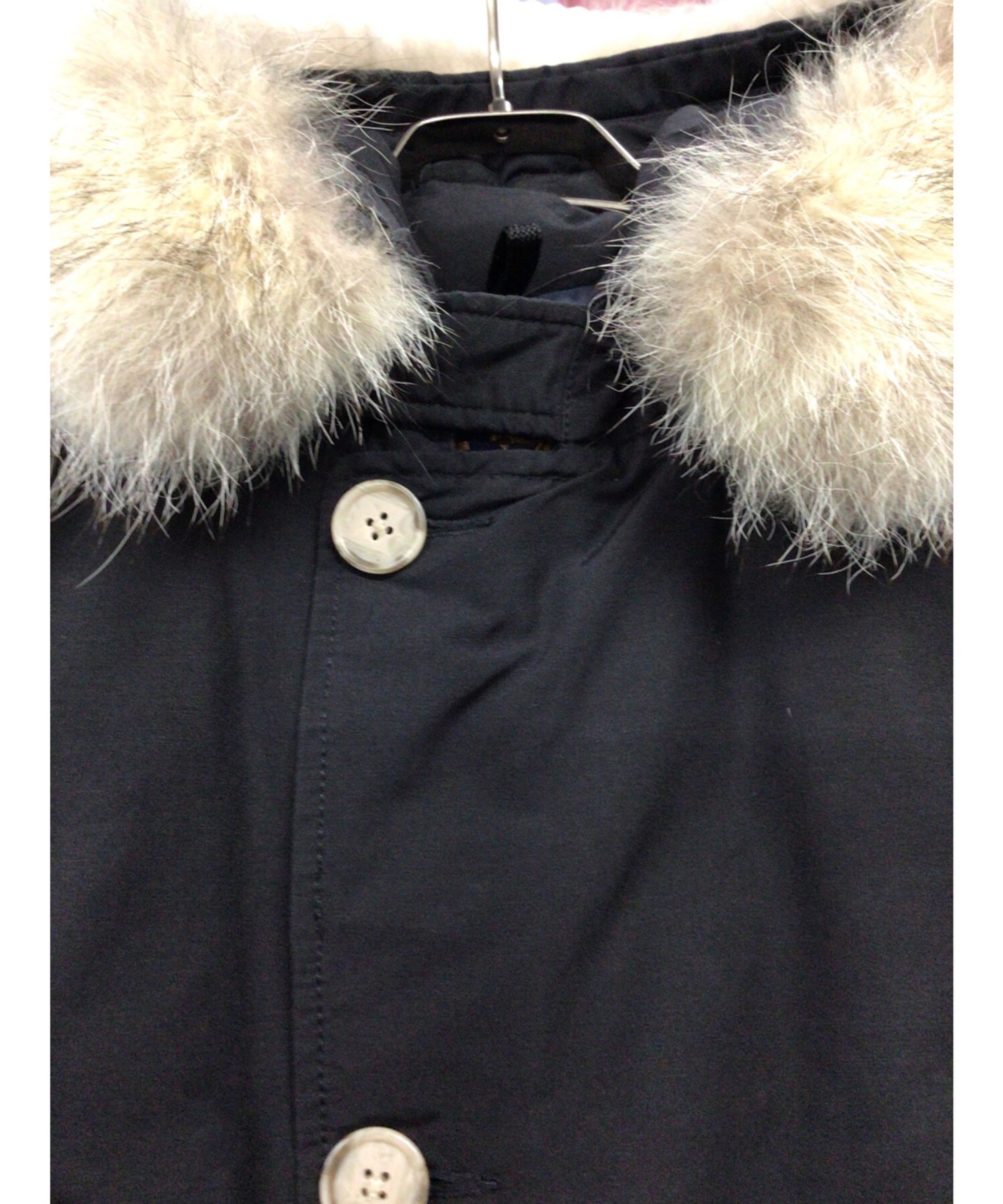 中古・古着通販】WOOLRICH (ウールリッチ) ファー付フーディダウン 