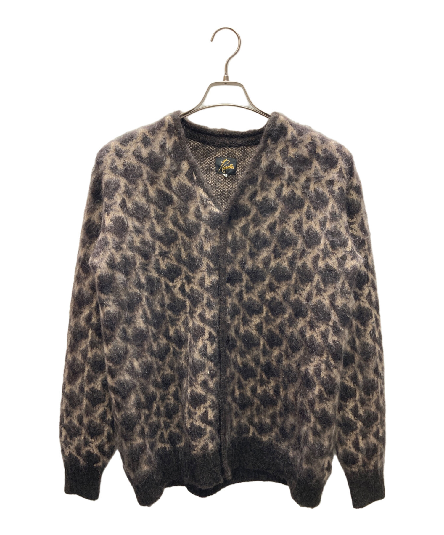 未使用 NEEDLES ニードルズ モヘアカーディガン ブラウン L 中古・古着通販】Needles (ニードルズ) モヘアカーディガンフラワー