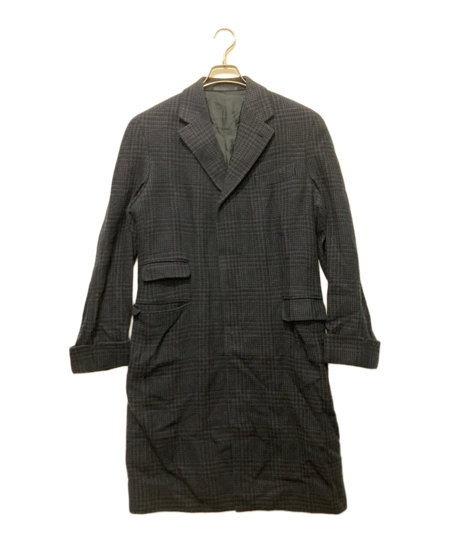 中古・古着通販】CARUSO (カルーゾ) グレンプレイド3Bチェスターコート 