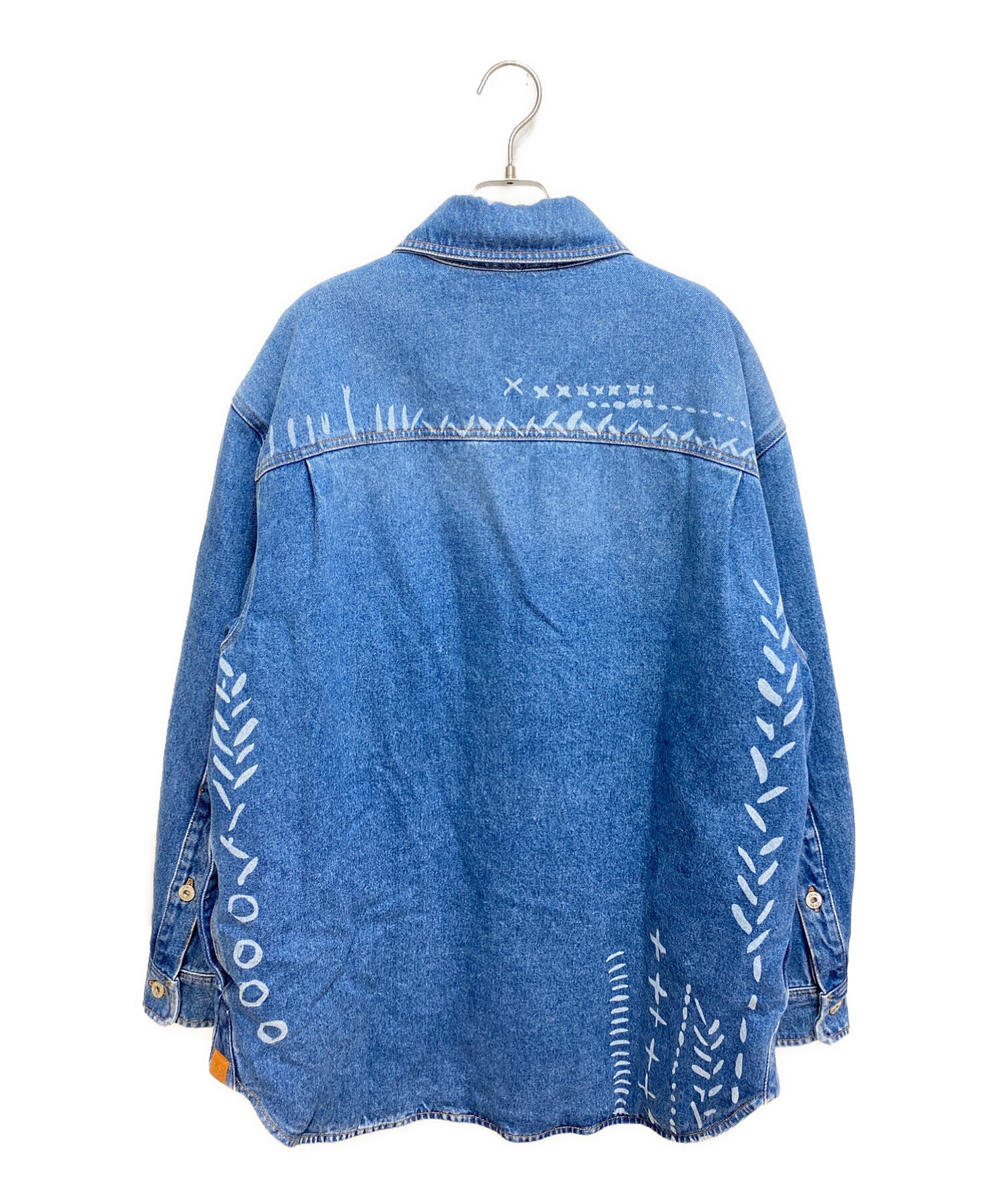 中古・古着通販】LOEWE (ロエベ) プリントオーバーサイズデニムシャツ