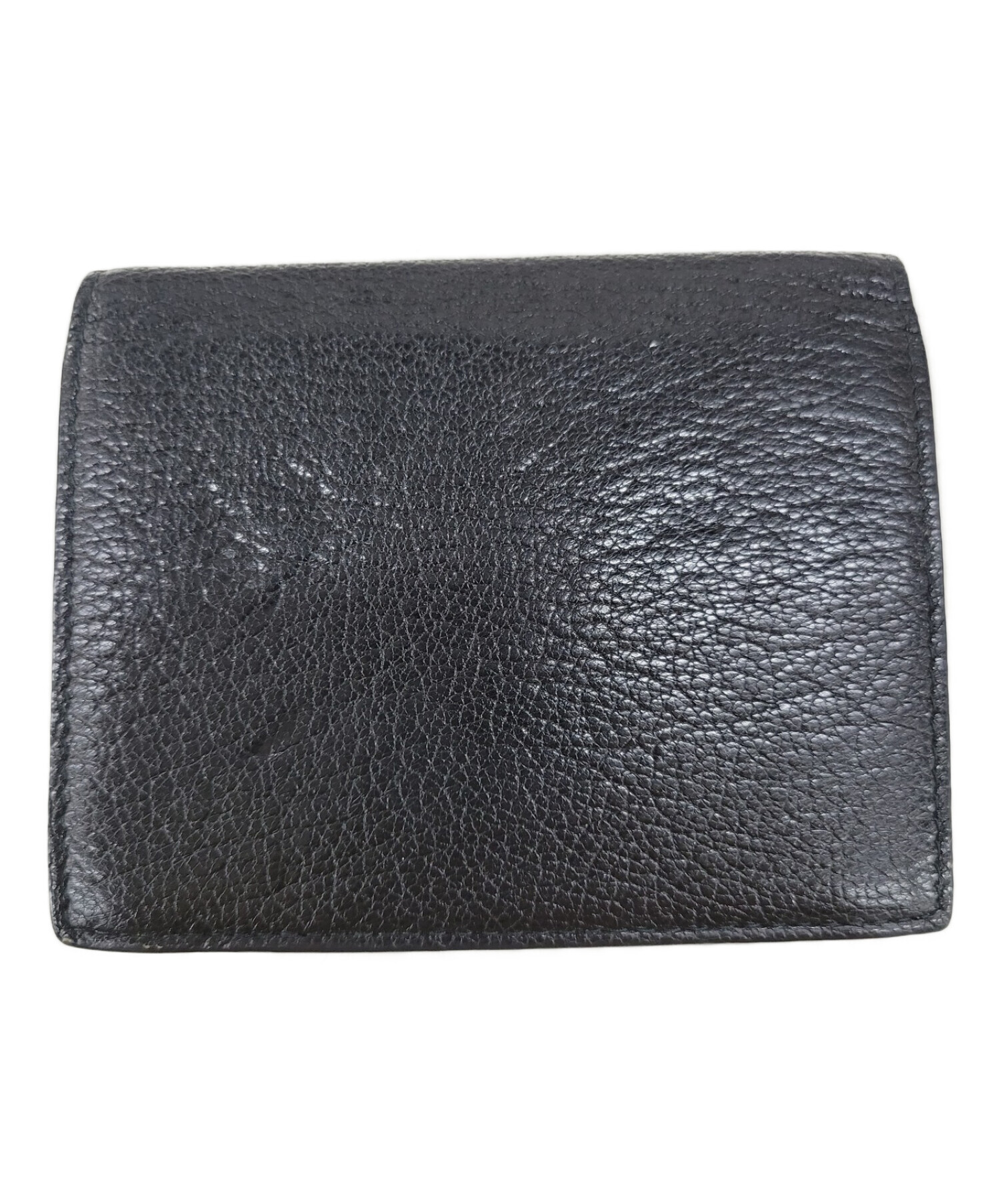 中古・古着通販】MIU MIU (ミュウミュウ) 2つ折り財布 ブラック