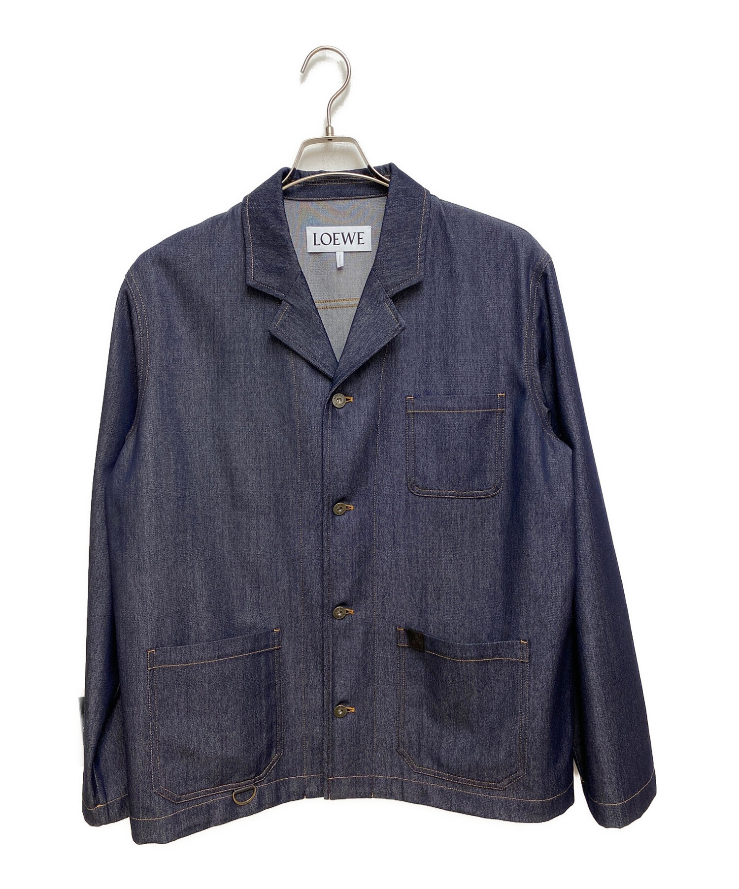 中古・古着通販】LOEWE (ロエベ) デニムワークジャケット インディゴ 