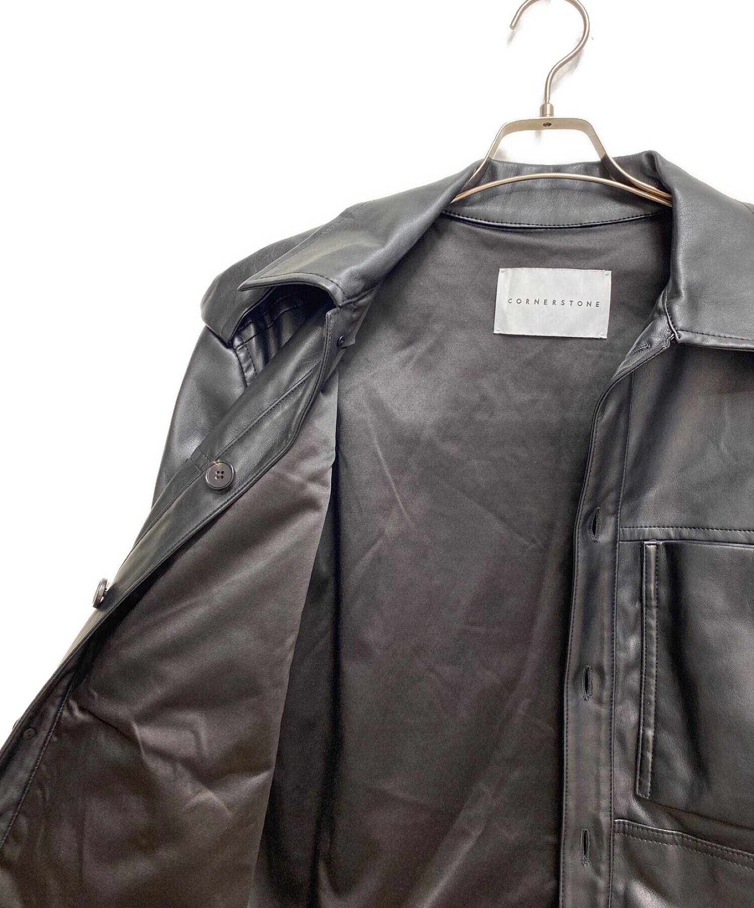 中古・古着通販】CORNERSTONE (コーナーストーン) エコレザー 